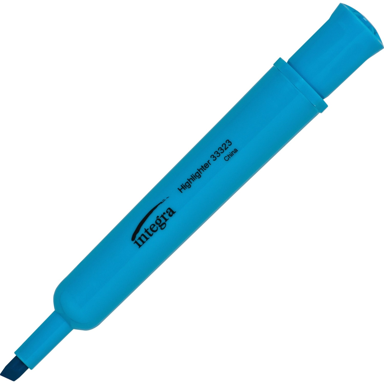 Integra Desk Chisel Highlighter, Fluorescent Blue, Pack Of 12 - Image 5