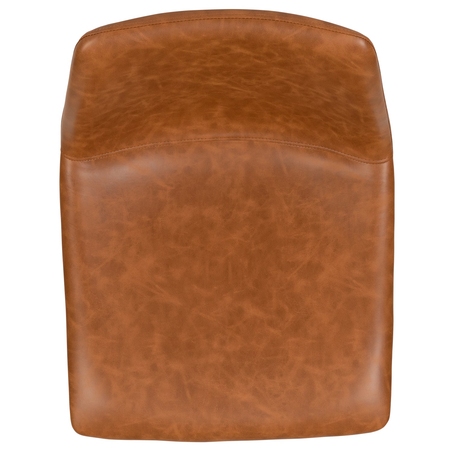 Flash Furniture LeatherSoft™ Faux Leather Counter-Height Bar Stools, Light Brown, Set Of 2 Stools - Image 13