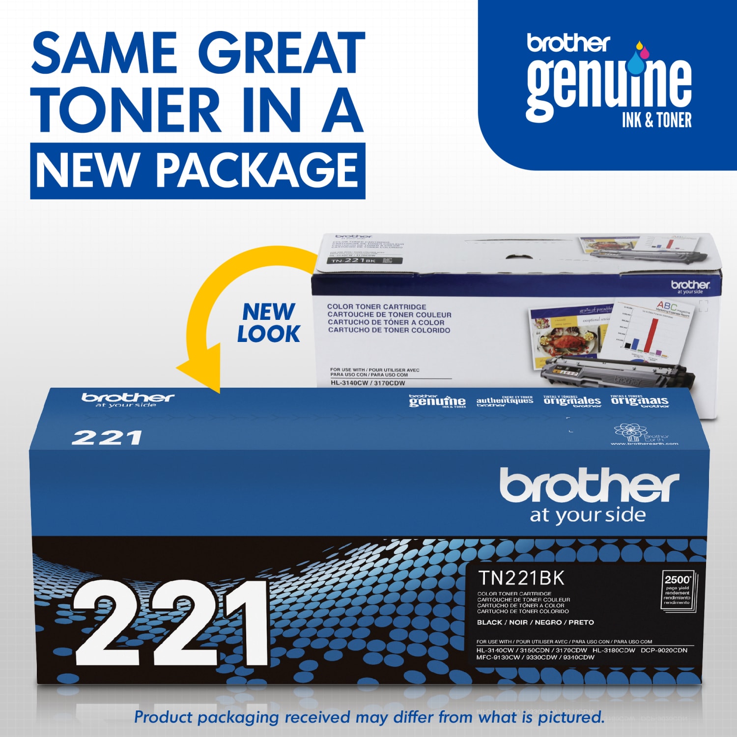 Brother TN-221 Black Toner Cartridge, TN-221BK - Image 4
