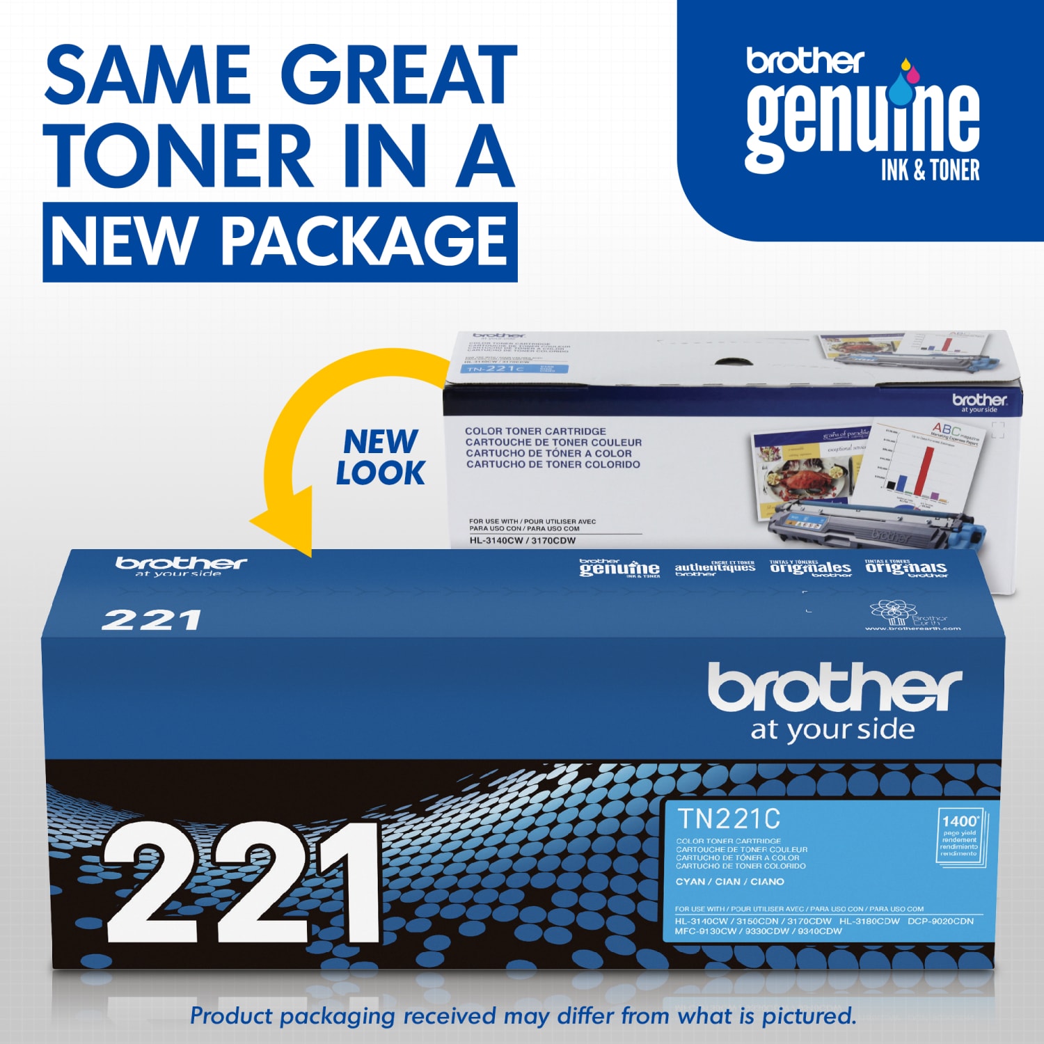 Brother TN-221 Cyan Toner Cartridge, TN-221C - Image 4
