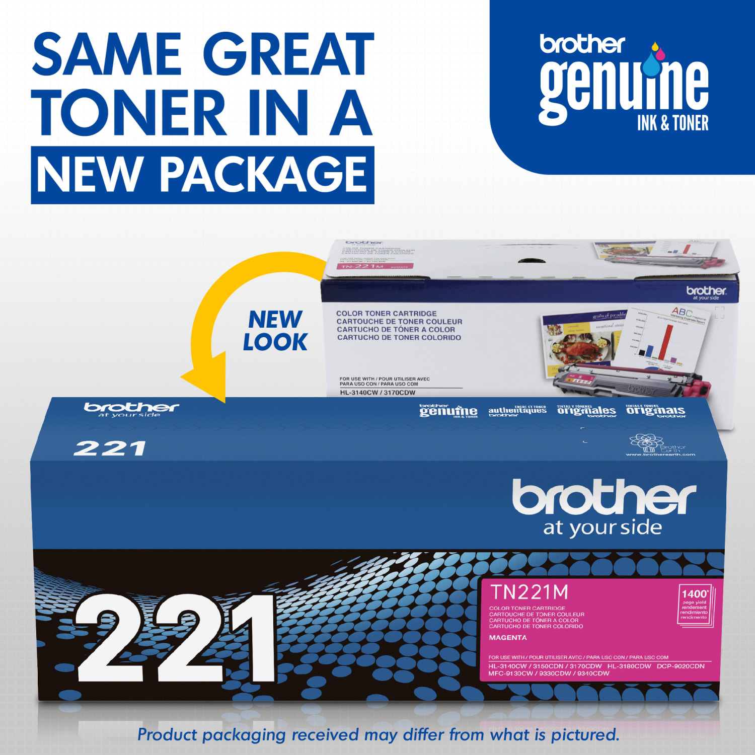 Brother TN-221 Magenta Toner Cartridge, TN-221M - Image 4