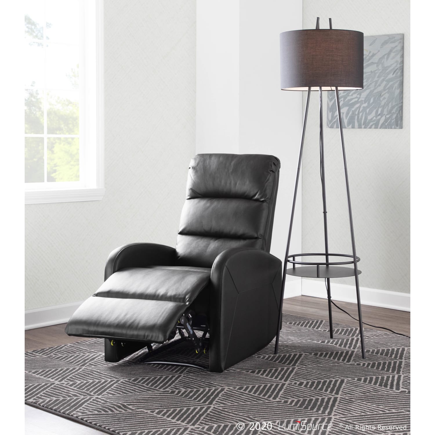 LumiSource Dormi Recliner Black PopularChairscom