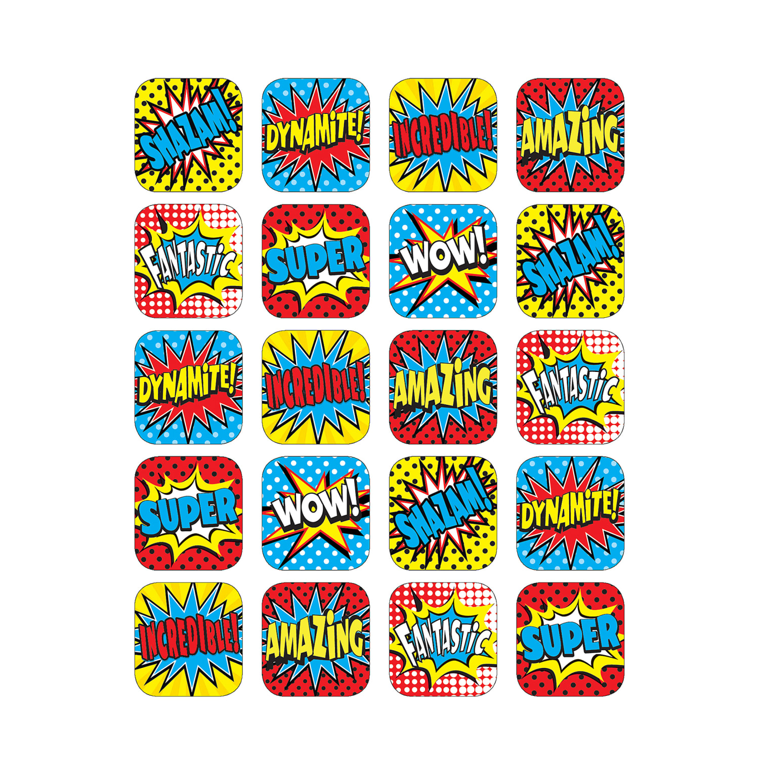 Teacher Created Resources Stickers, Superheroes, 120 Stickers Per Pack, Set Of 12 Packs - Image 3