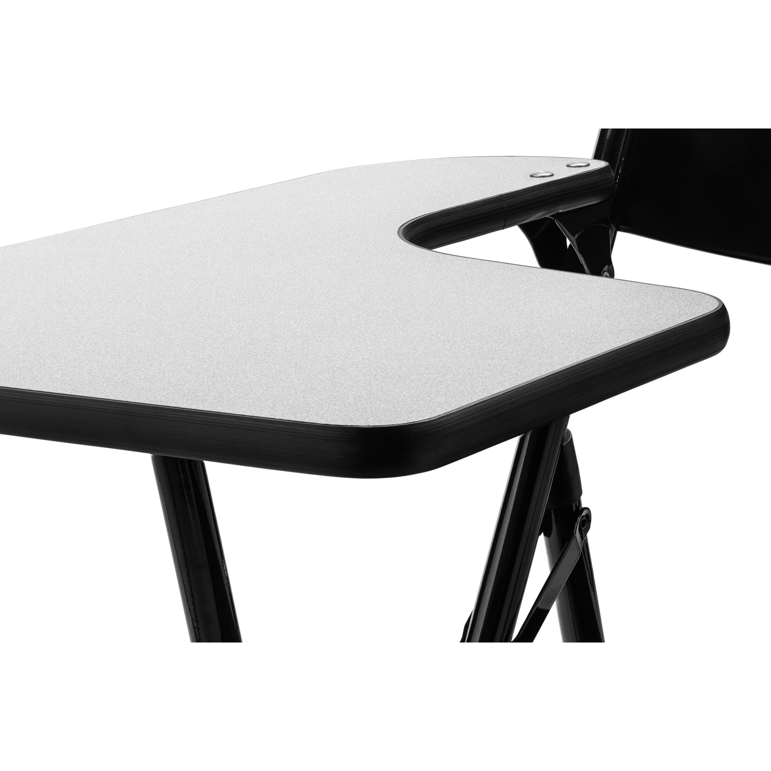 National Public Seating 5200 Series Tablet Arm Folding Chairs Right Arm Black Pack Of 2 Chairs PopularChairscom