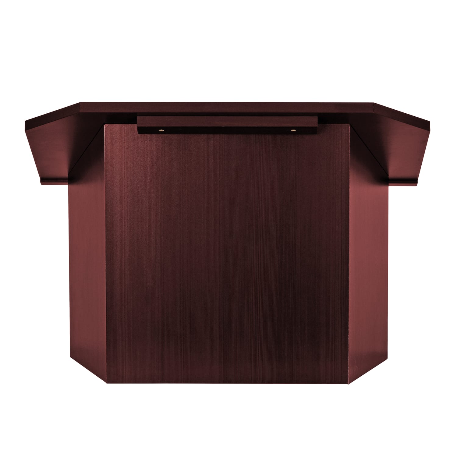 Alpine AdirOffice Foldable Tabletop Podium Lectern, 19inH x 27inW x 16inD, Mahogany - Image 3