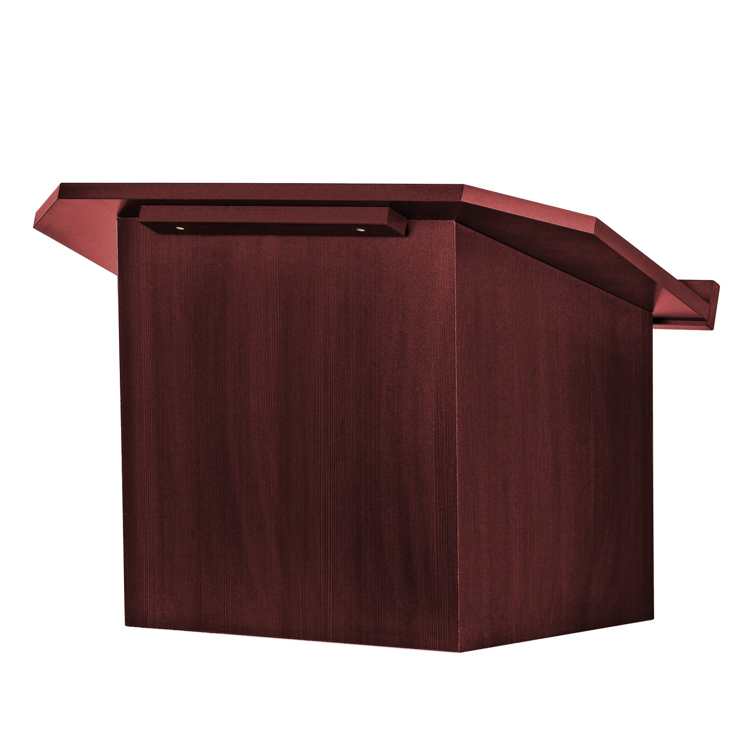 Alpine AdirOffice Foldable Tabletop Podium Lectern, 19inH x 27inW x 16inD, Mahogany - Image 4