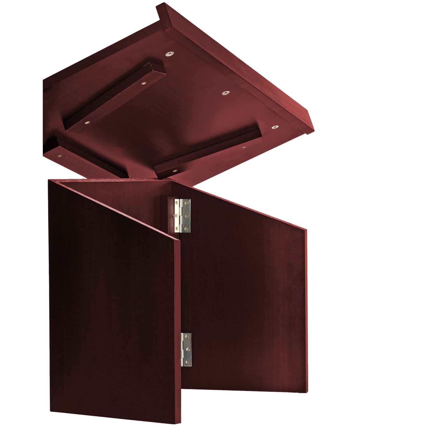 Alpine AdirOffice Foldable Tabletop Podium Lectern, 19inH x 27inW x 16inD, Mahogany - Image 5