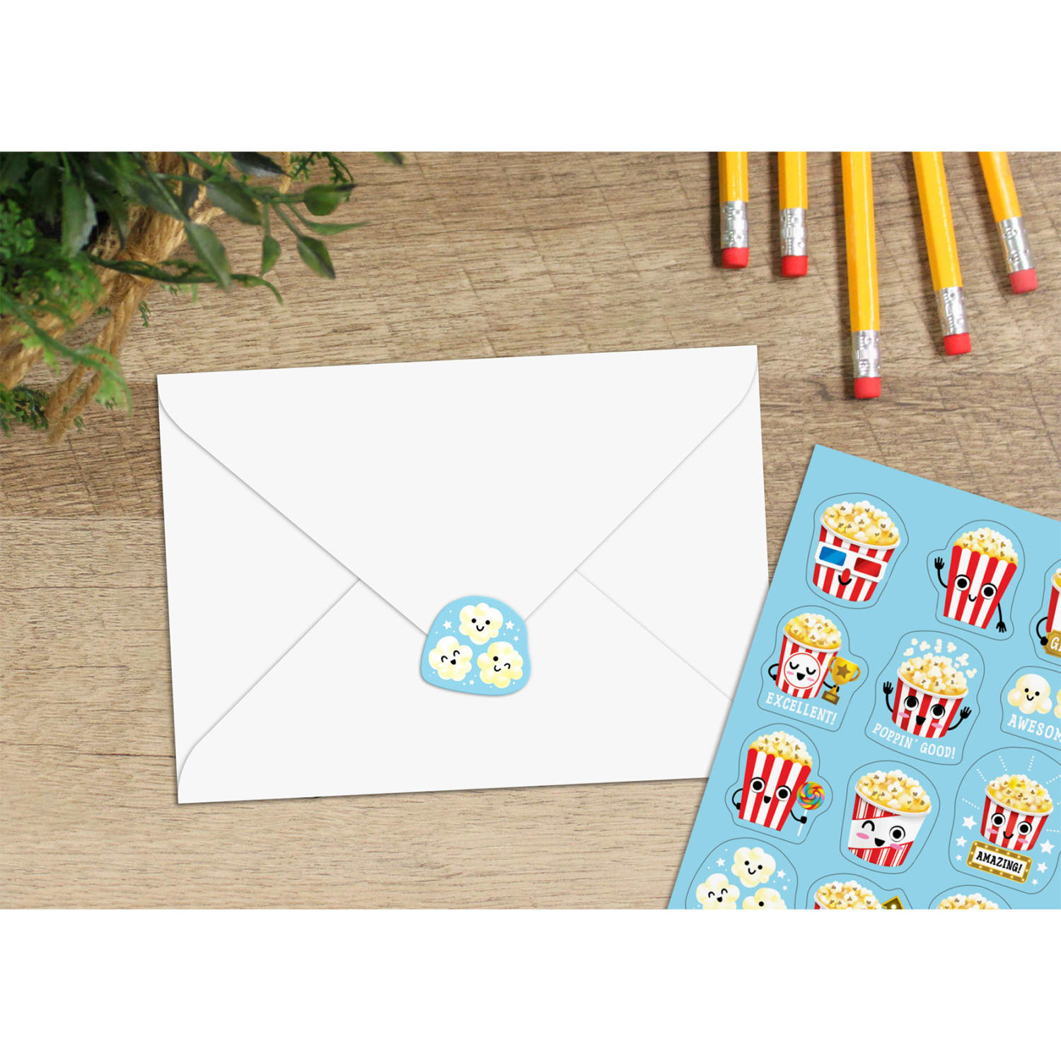 Teacher Created Resources Smelly Stickers, Popcorn, 120 Per Pack, Set Of 6 Packs - Image 5