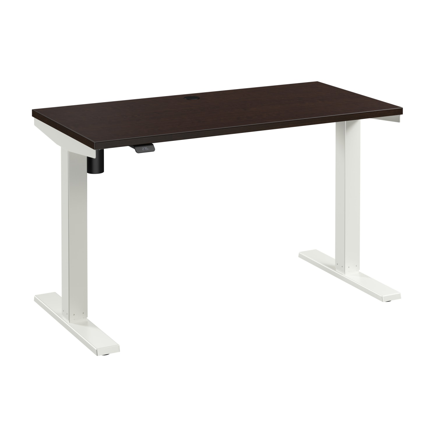 Bush Business Furniture Move 40 Series 48inW x 24inD Electric Height Adjustable Standing Desk, Mocha Cherry/White Powder Coat, Standard Delivery - Image 6