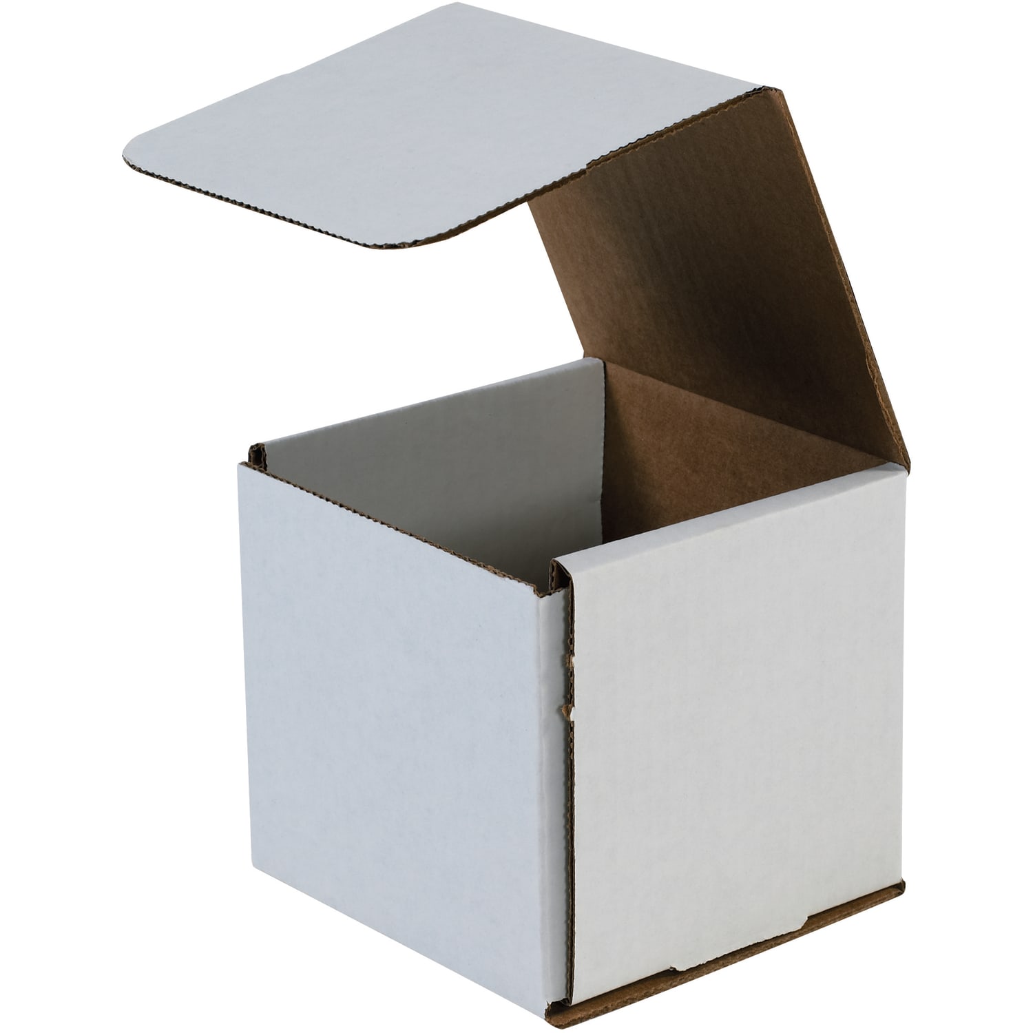 Partners Brand Corrugated Mailers 8in x 8in x 8in, White, Bundle of 50