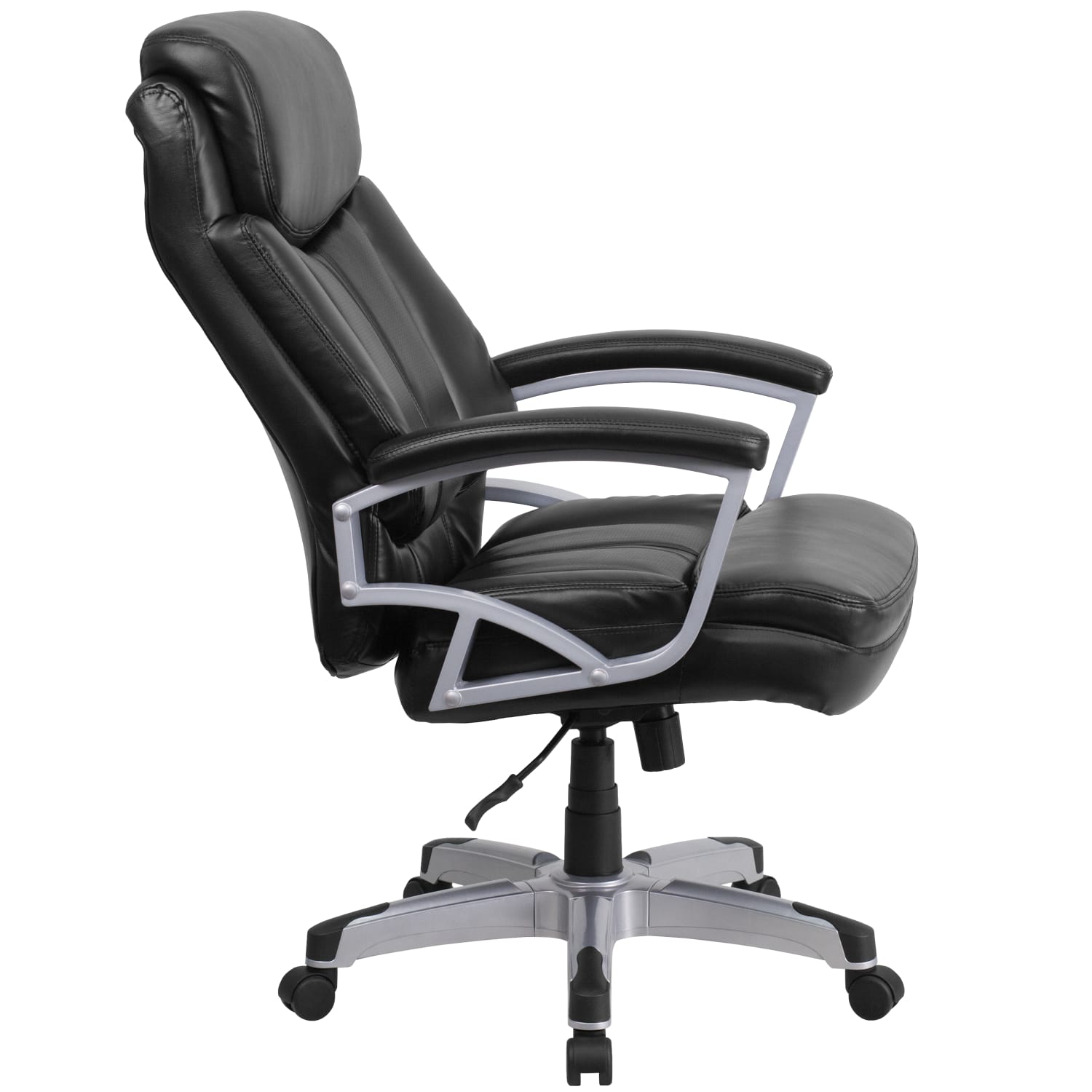 Flash Furniture Hercules Big  Tall Ergonomic LeatherSoft Faux Leather High Back Swivel Office Chair Black PopularChairscom