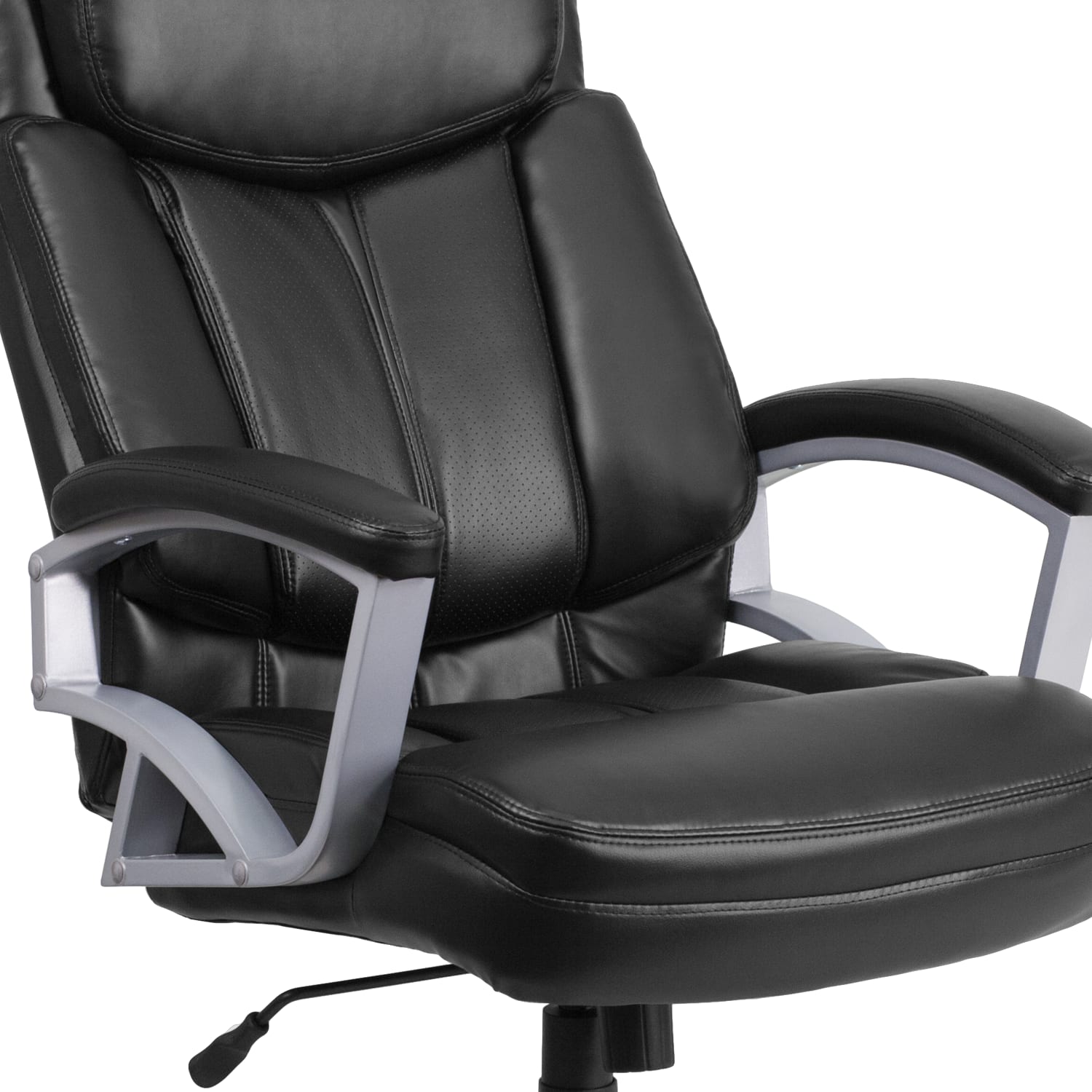 Flash Furniture Hercules Big  Tall Ergonomic LeatherSoft Faux Leather High Back Swivel Office Chair Black PopularChairscom