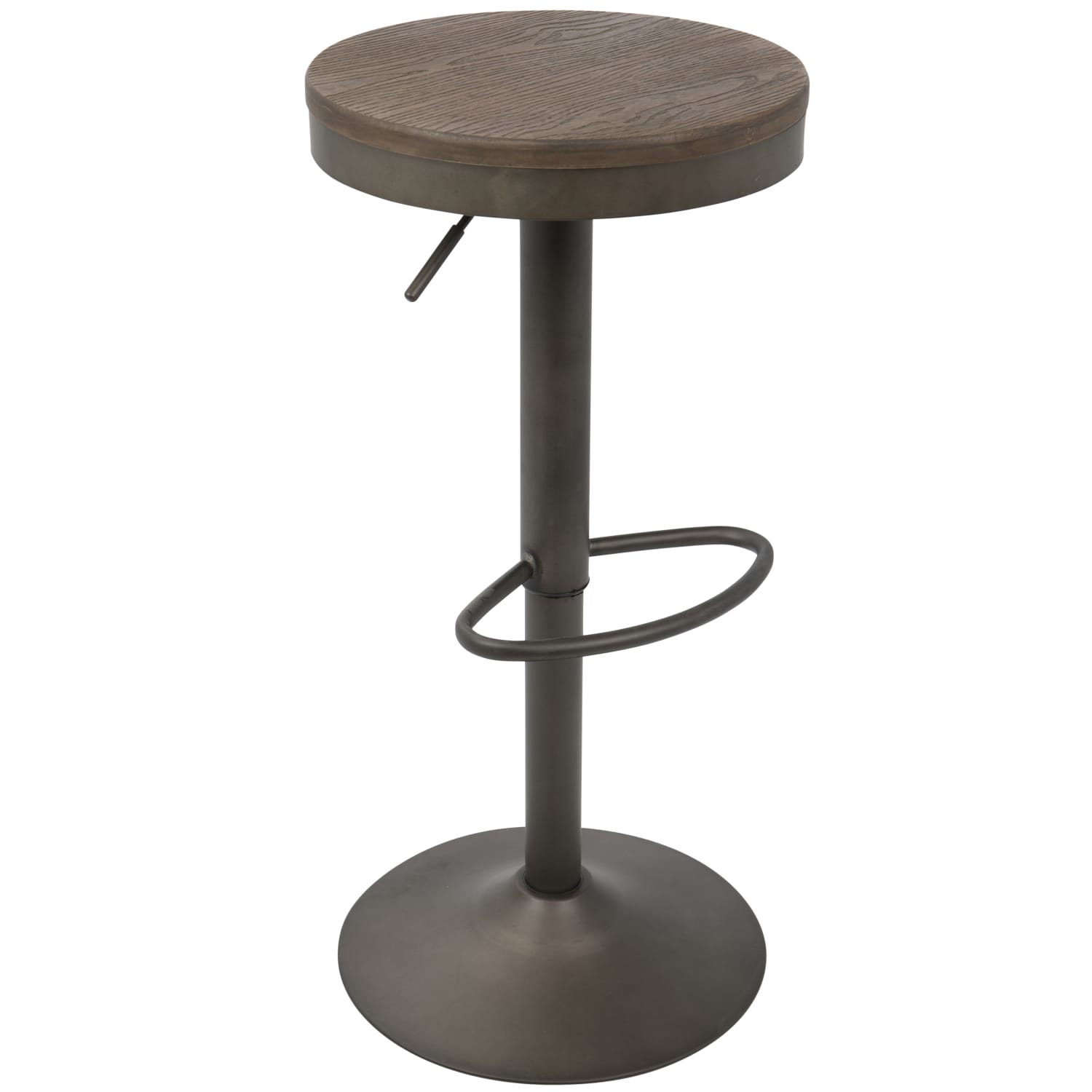 LumiSource Dakota Bar Stools, Antique/Brown, Set Of 2 Stools - Image 3