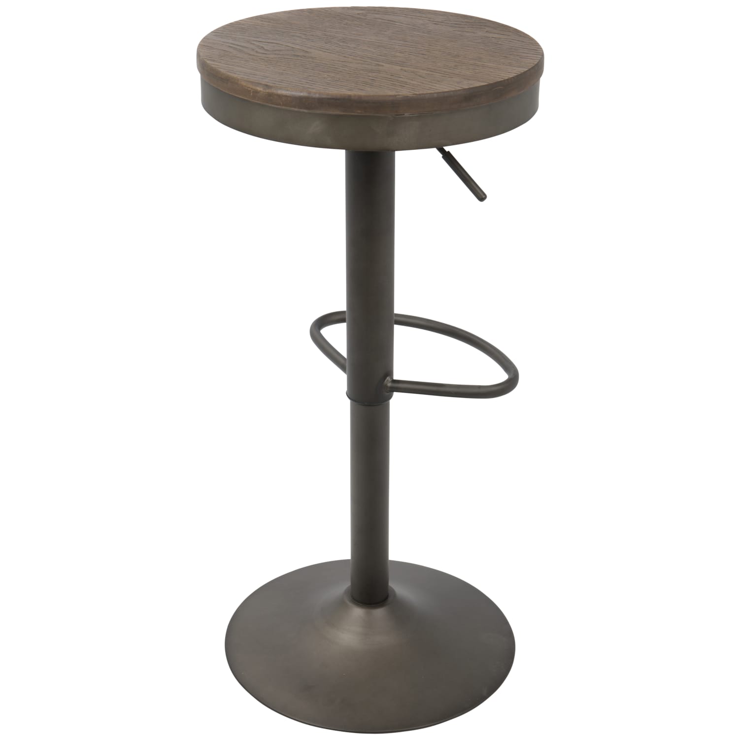 LumiSource Dakota Bar Stools, Antique/Brown, Set Of 2 Stools - Image 5