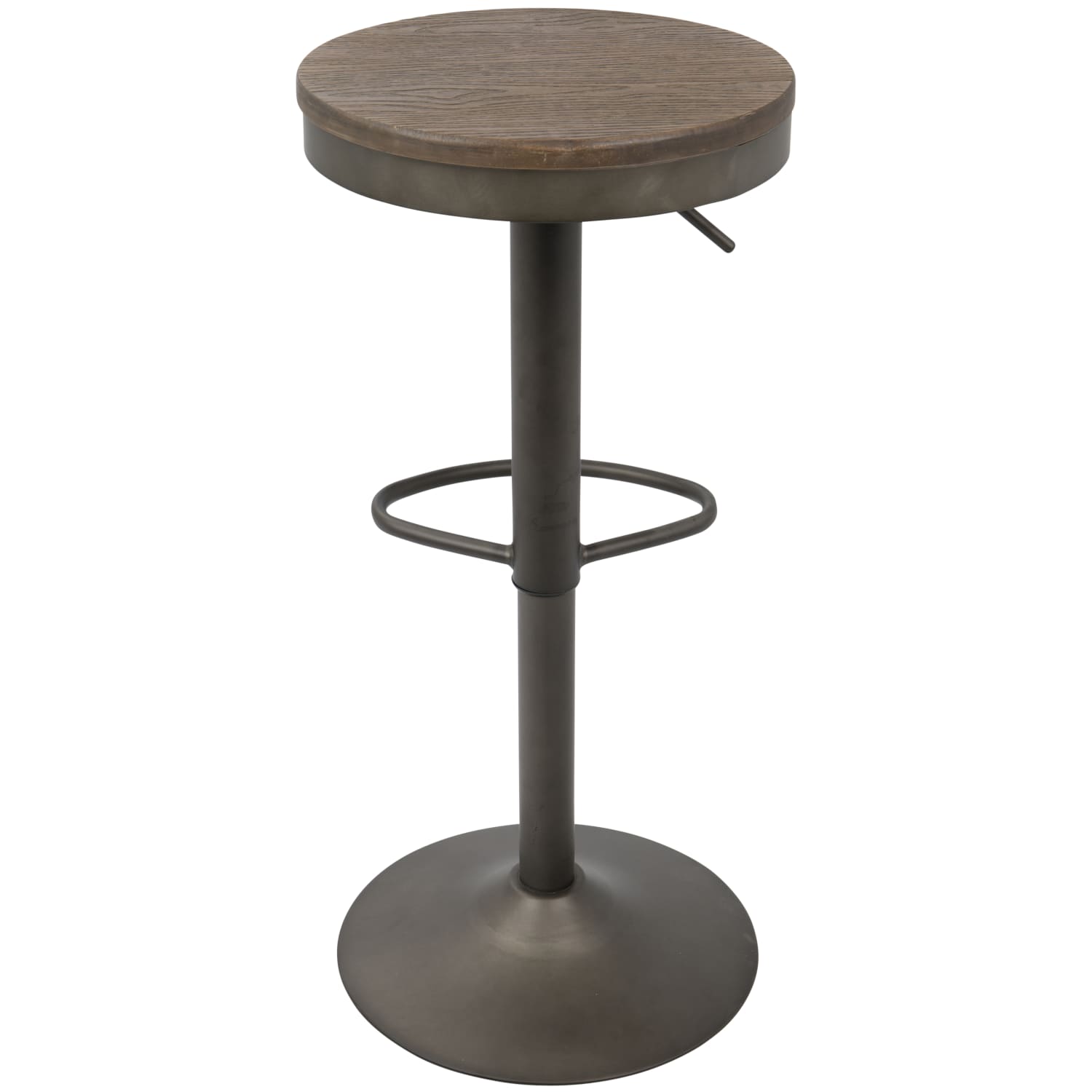 LumiSource Dakota Bar Stools, Antique/Brown, Set Of 2 Stools - Image 6