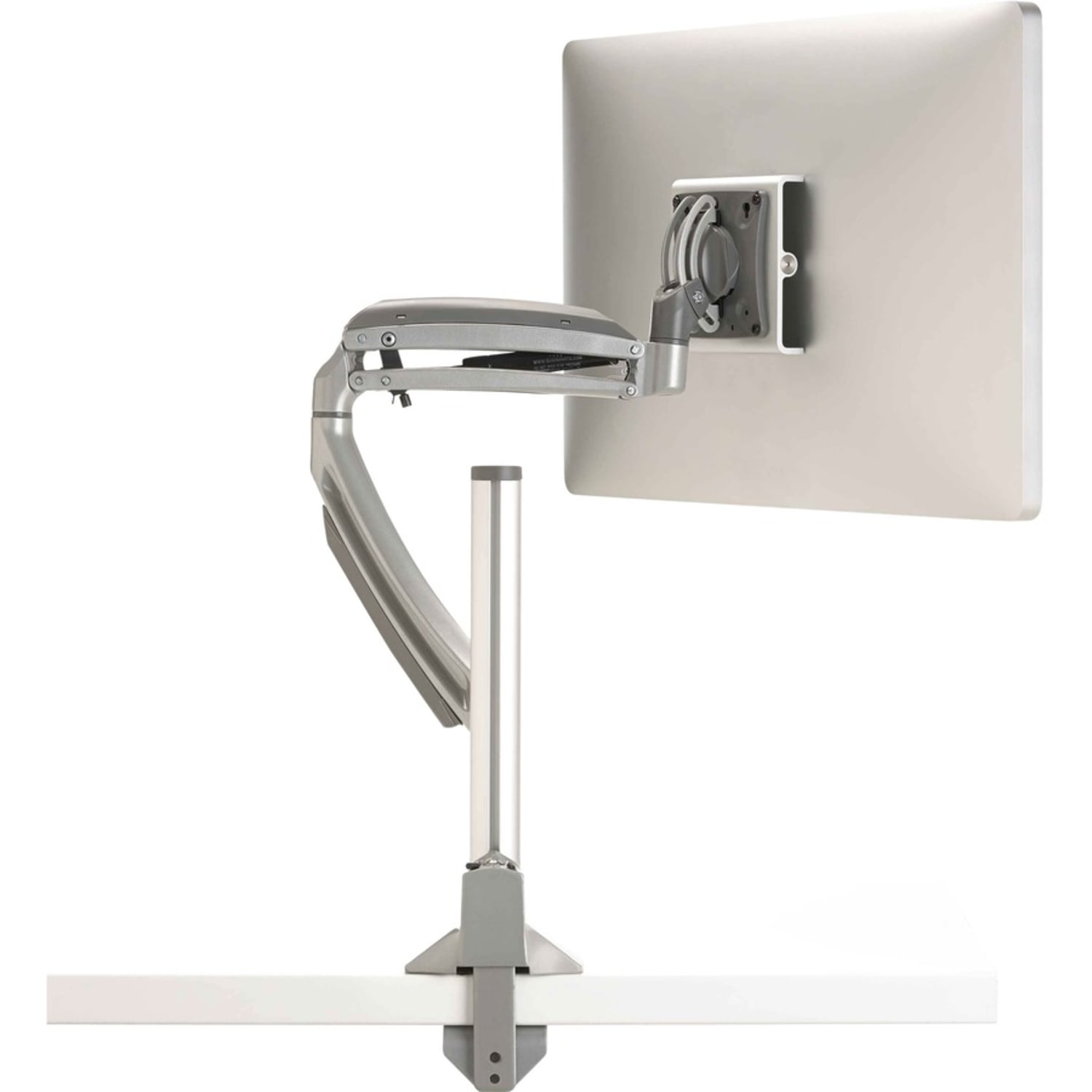Chief Kontour Dynamic Single Monitor Arm Desk Mount - For Displays 10-38in - Silver - Height Adjustable - 10in to 30in Screen Support - 22 lb Load Capacity - 75 x 75, 100 x 100 - VESA Mount Compatible - Image 3