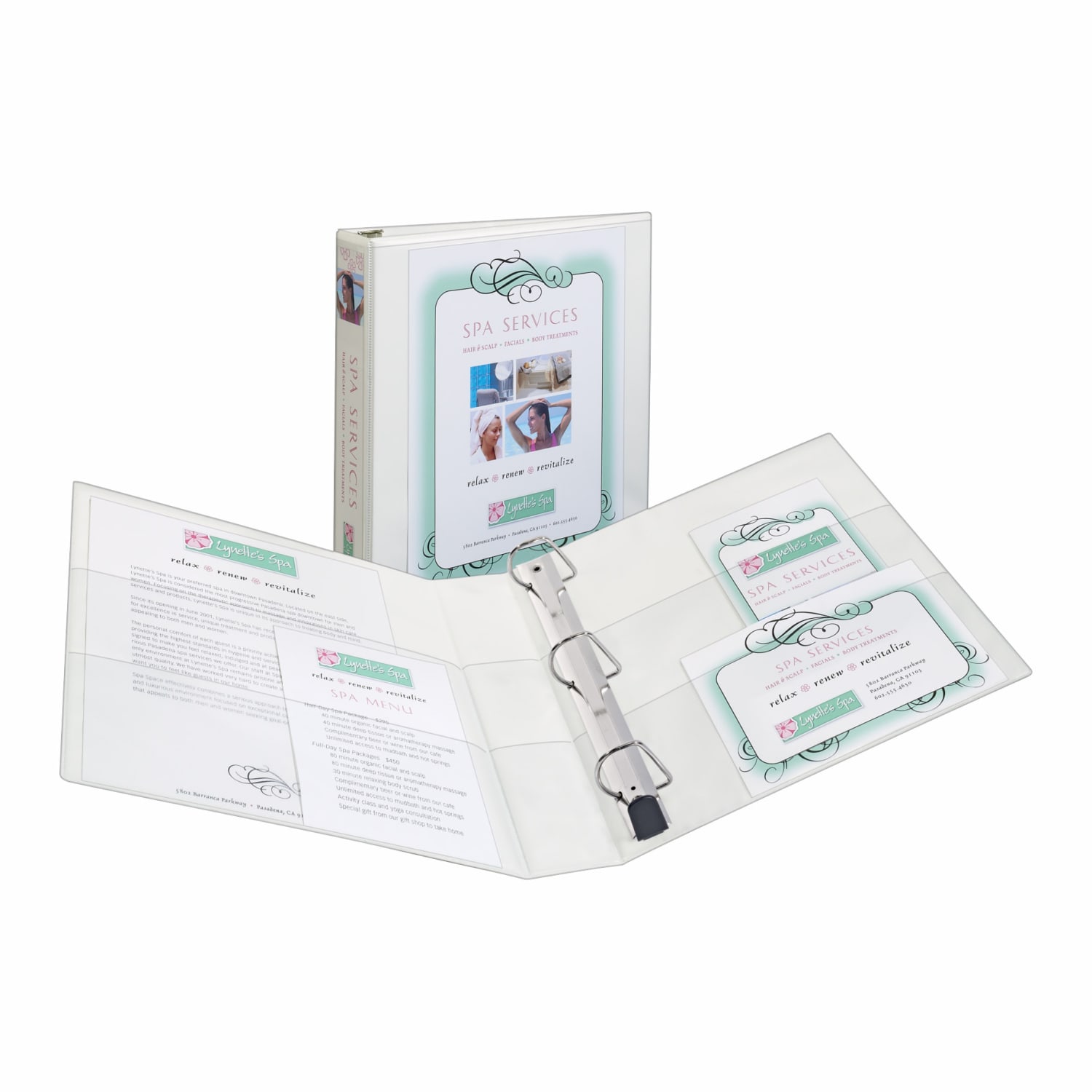 Avery Nonstick Heavy-Duty View 3-Ring Binder With EZ-Turn Rings, 1 1/2in D-Rings, White - Image 3