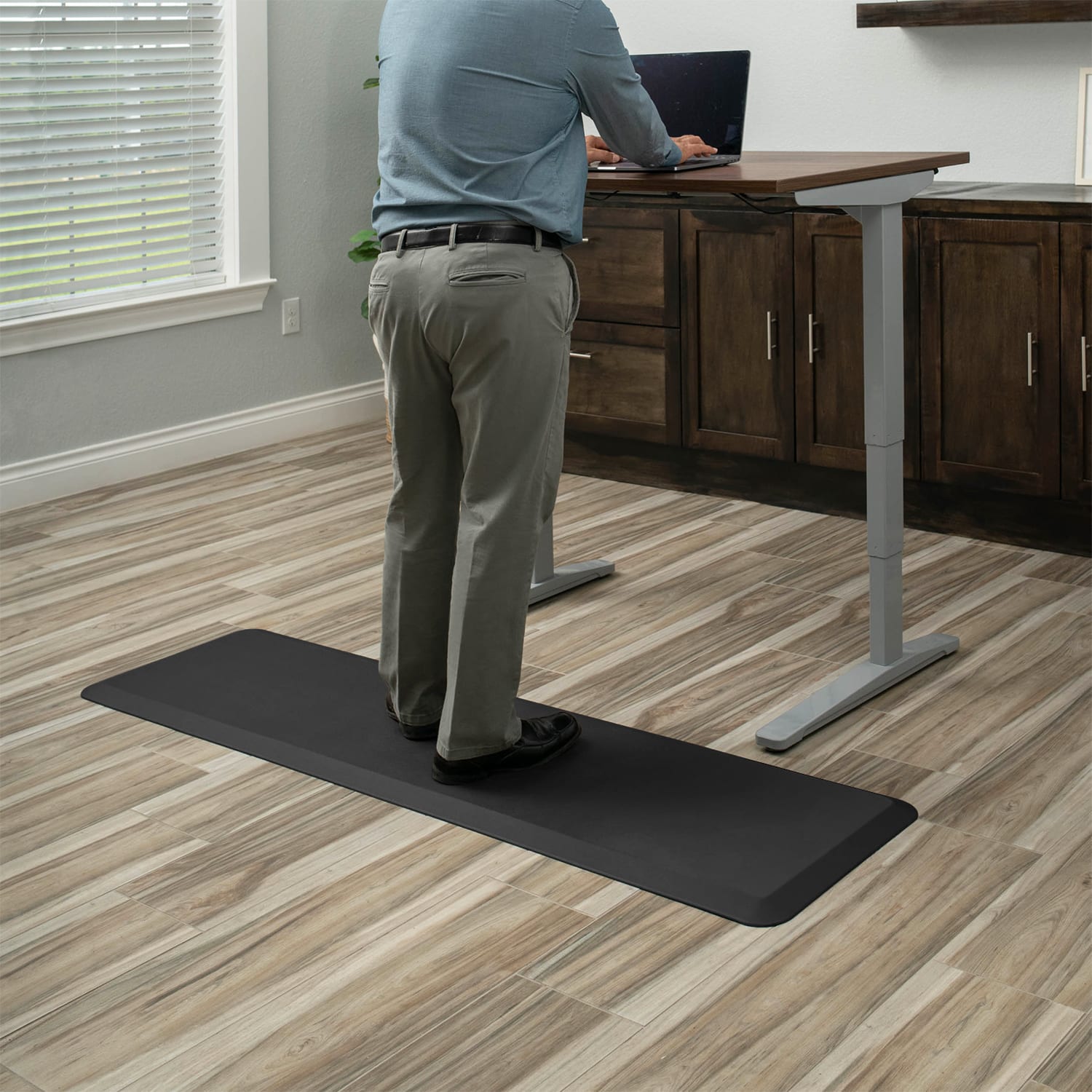GelPro NewLife EcoPro Commercial Grade Anti-Fatigue Floor Mat, 72in x 20in, Black - Image 3