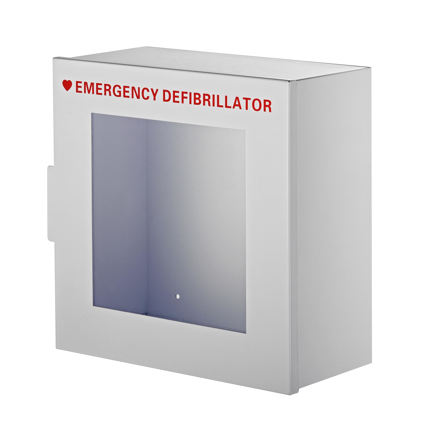 Alpine AdirMed Non-Alarmed Defibrillator Steel Cabinet, 15inH x 15inW x 7inD, White