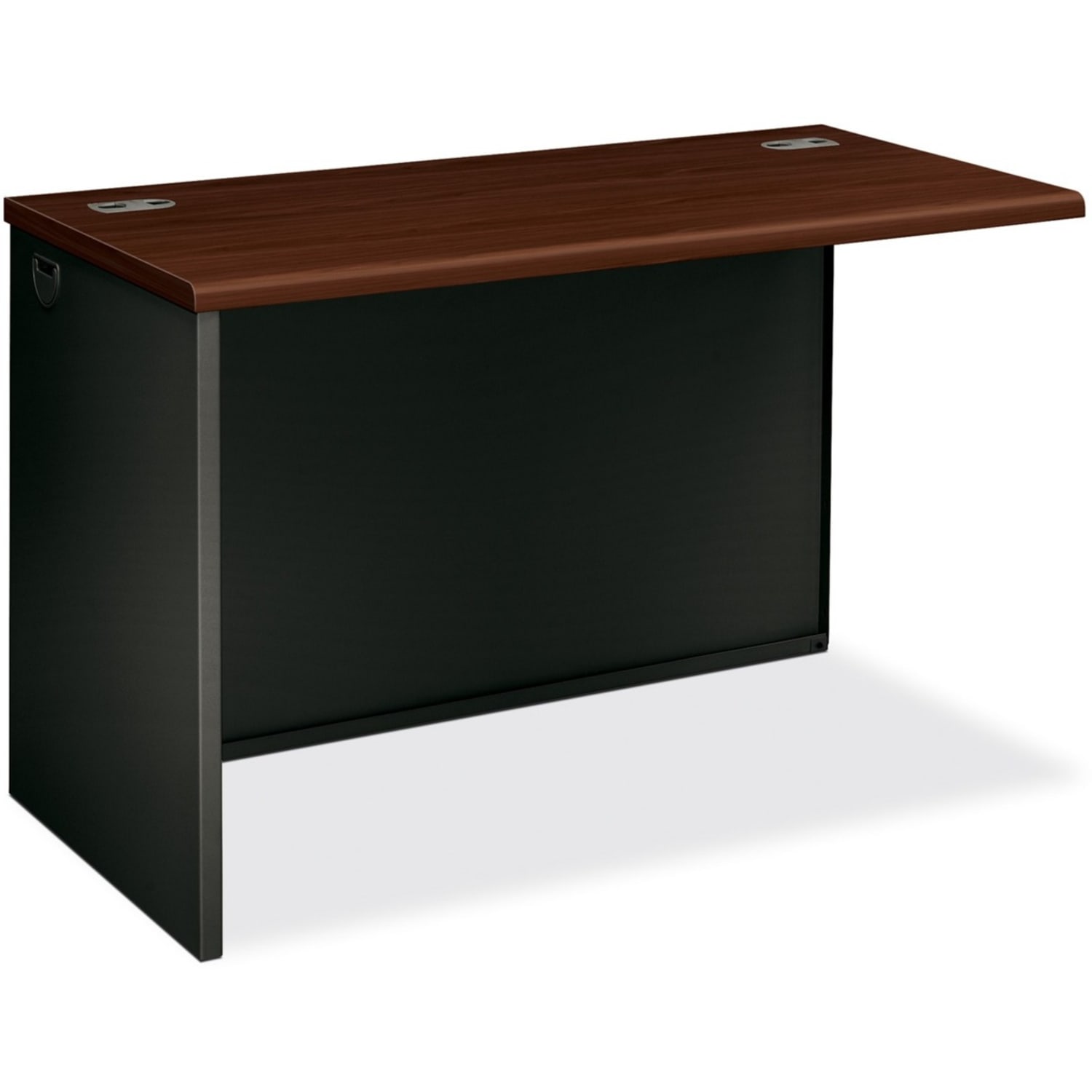 HON 38000 Modular 48inW Left Desk Return, Mahogany/Charcoal - Image 3