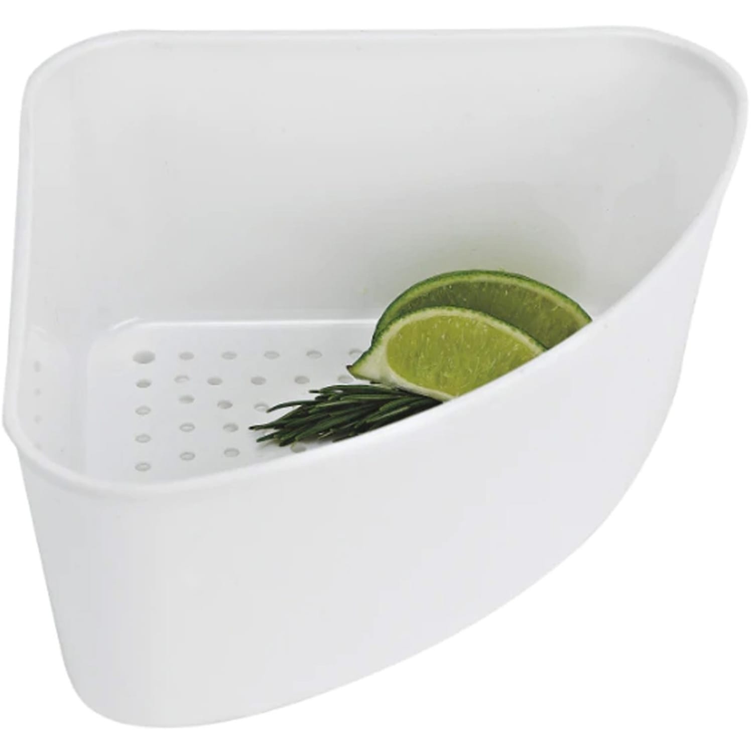 Better Houseware Plastic Corner Sink Strainer, 3-1/4inH x 7-1/2inW x 9inD, White - Image 6