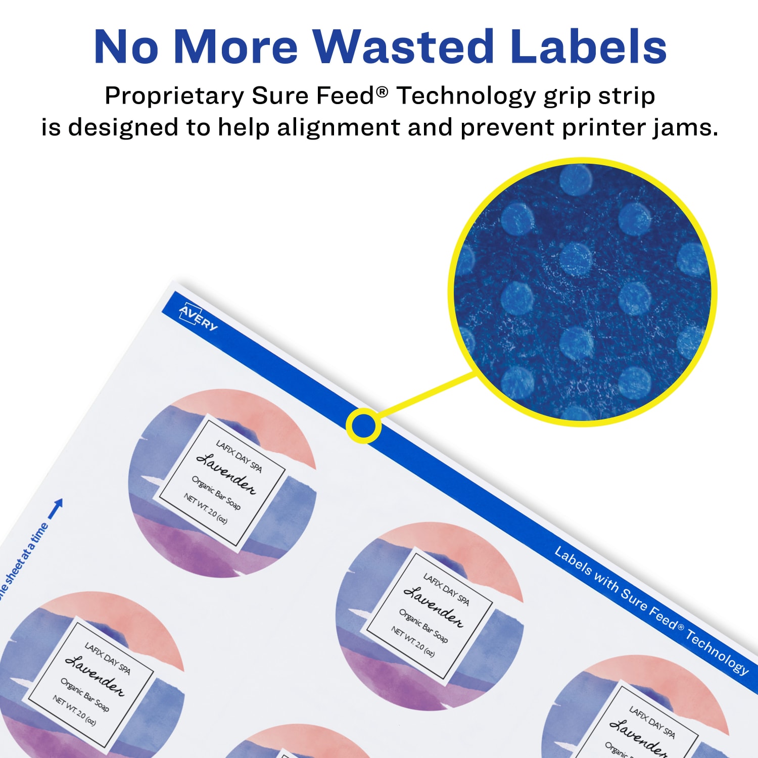 Avery Permanent Labels With Sure Feed, 94509-WMP100, Round, 1-3/4in Diameter, White, Pack Of 2,000 - Image 5