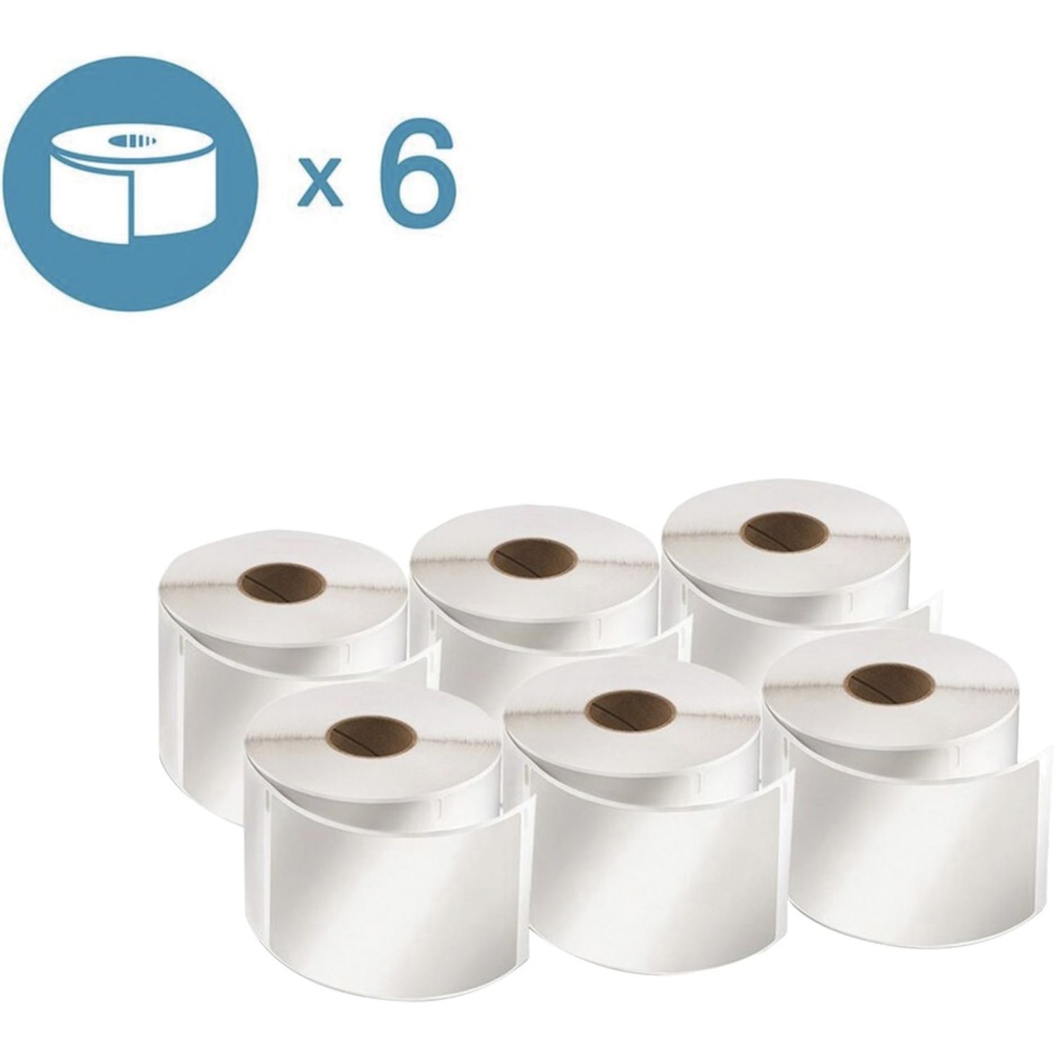 DYMO LabelWriter Shipping Labels, 2-1/8in x 4in, Rectangle, White, 220 Labels Per Roll, Pack Of 6 Rolls - Image 3