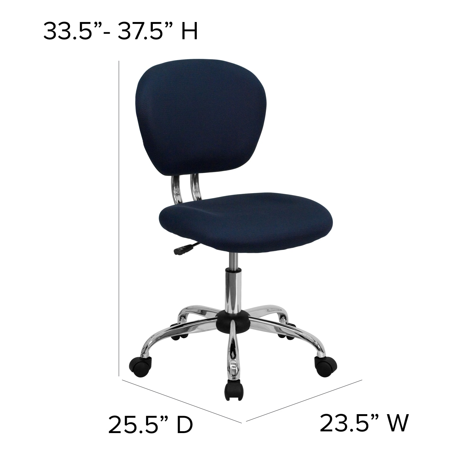 Flash Furniture Mesh MidBack Swivel Task Chair NavySilver PopularChairscom Flash Furniture Mesh Mid Back Swivel Task Chair NavySilver PopularChairscom