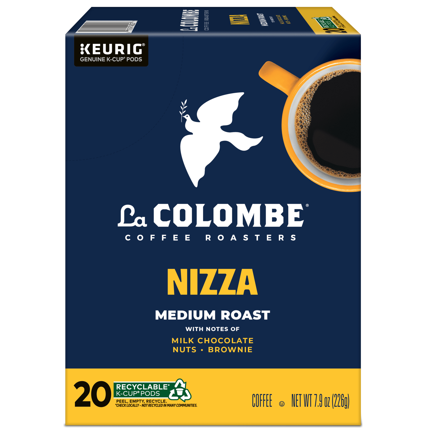 La Colombe Nizza Medium Roast Coffee Keurig K-Cup Pods, Single Serve, Pack Of 20 Pods - Image 3