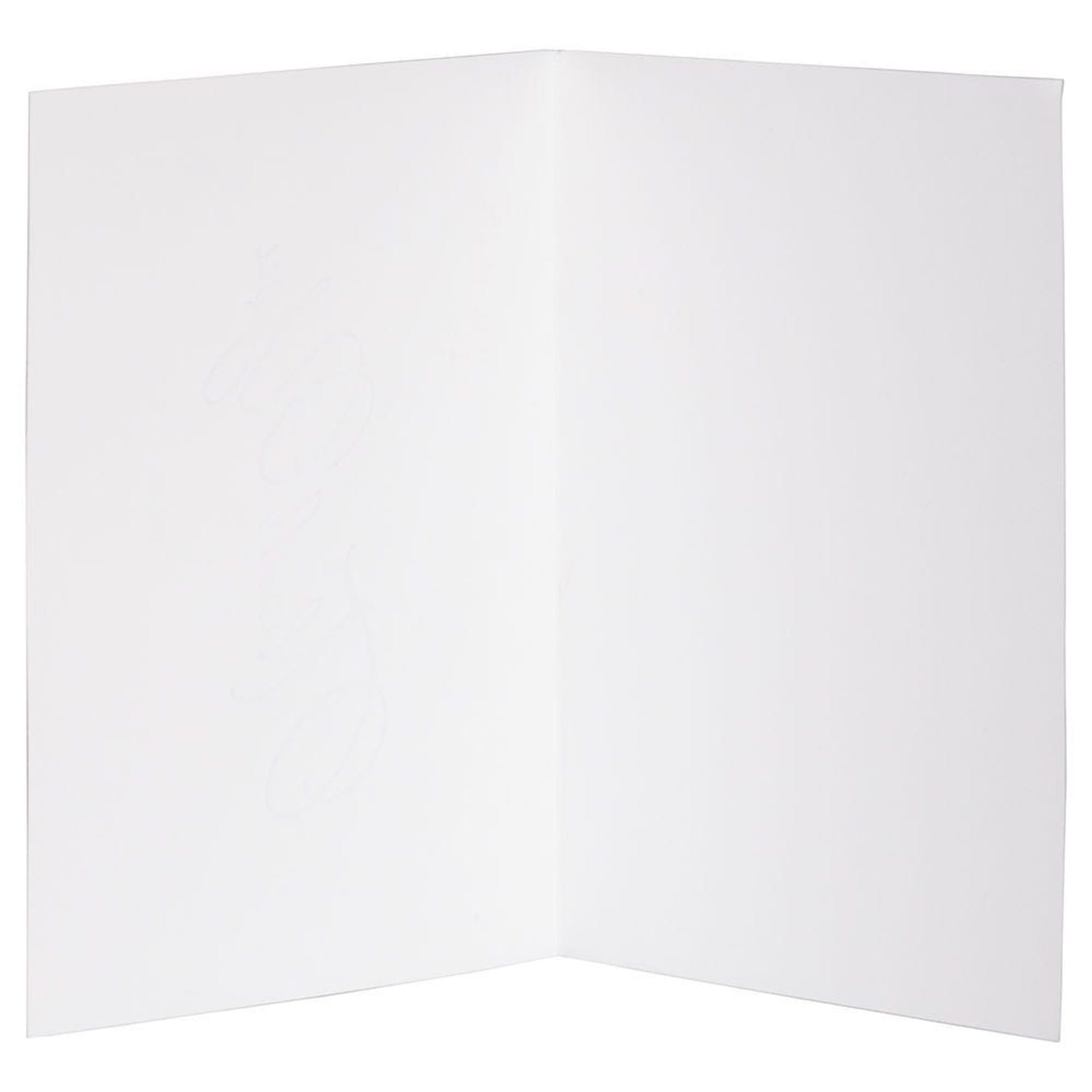 JAM Paper Thank You Card Sets, 4-7/8in x 3-3/8in, Silver Script Cards With Navy Blue Envelopes, Pack Of 25 Cards And Envelopes - Image 5