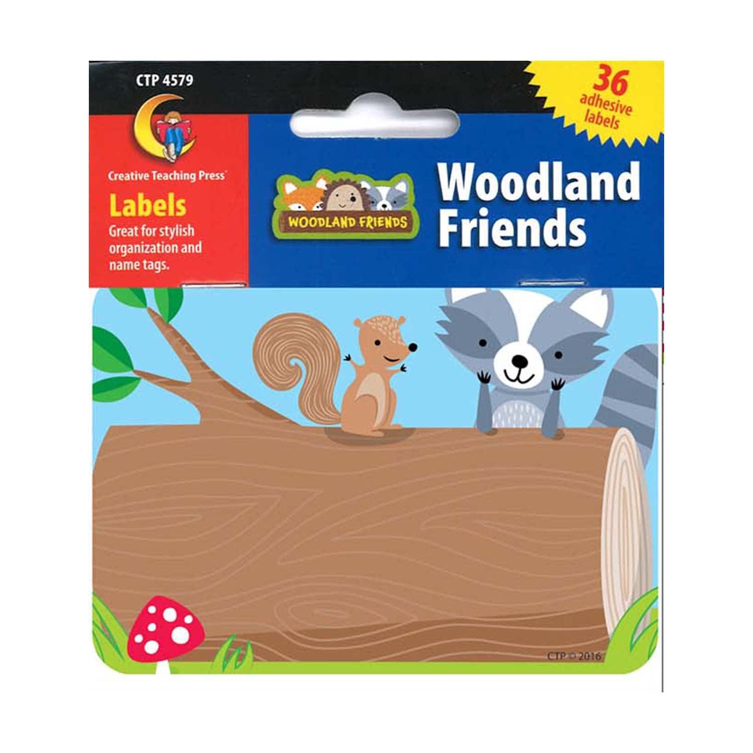 Creative Teaching Press Name Tag Labels, 2-1/2in x 3-1/2in, Woodland Friends, 36 Labels Per Pack, Set Of 6 Packs - Image 4