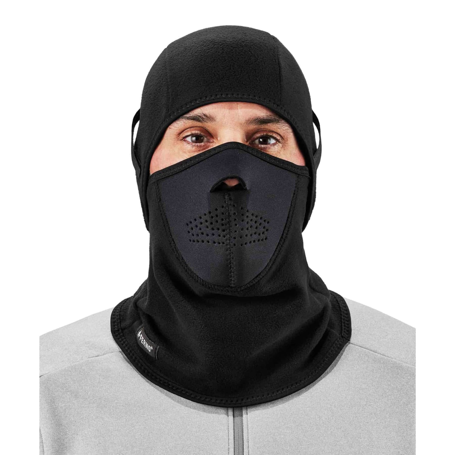 Ergodyne N-Ferno 6827 2-Piece Balaclava Face Masks, One Size, Black, Pack Of 12 Masks - Image 3