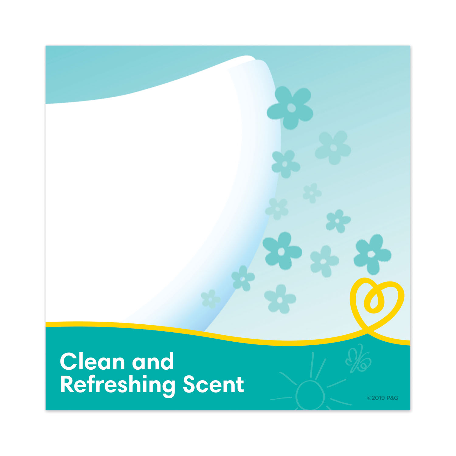Pampers Complete Clean Baby Wipes, 1-Ply, Baby Fresh, 7 x 6.8, White, 72 Wipes/Pack, 8 Packs/Carton - Image 4
