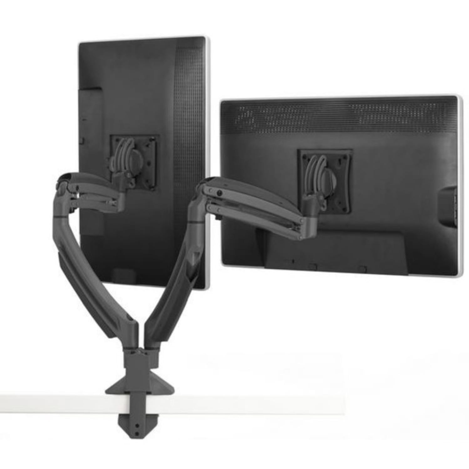 Chief Kontour K1D Dynamic Dual Monitor Arm Desk Mount - Adjustable Arm - For 10-32 inch Displays - Black - Height Adjustable - 2 Display(s) Supported - 10in to 30in Screen Support - 50 lb Load Capacity - 1 Each - Image 3