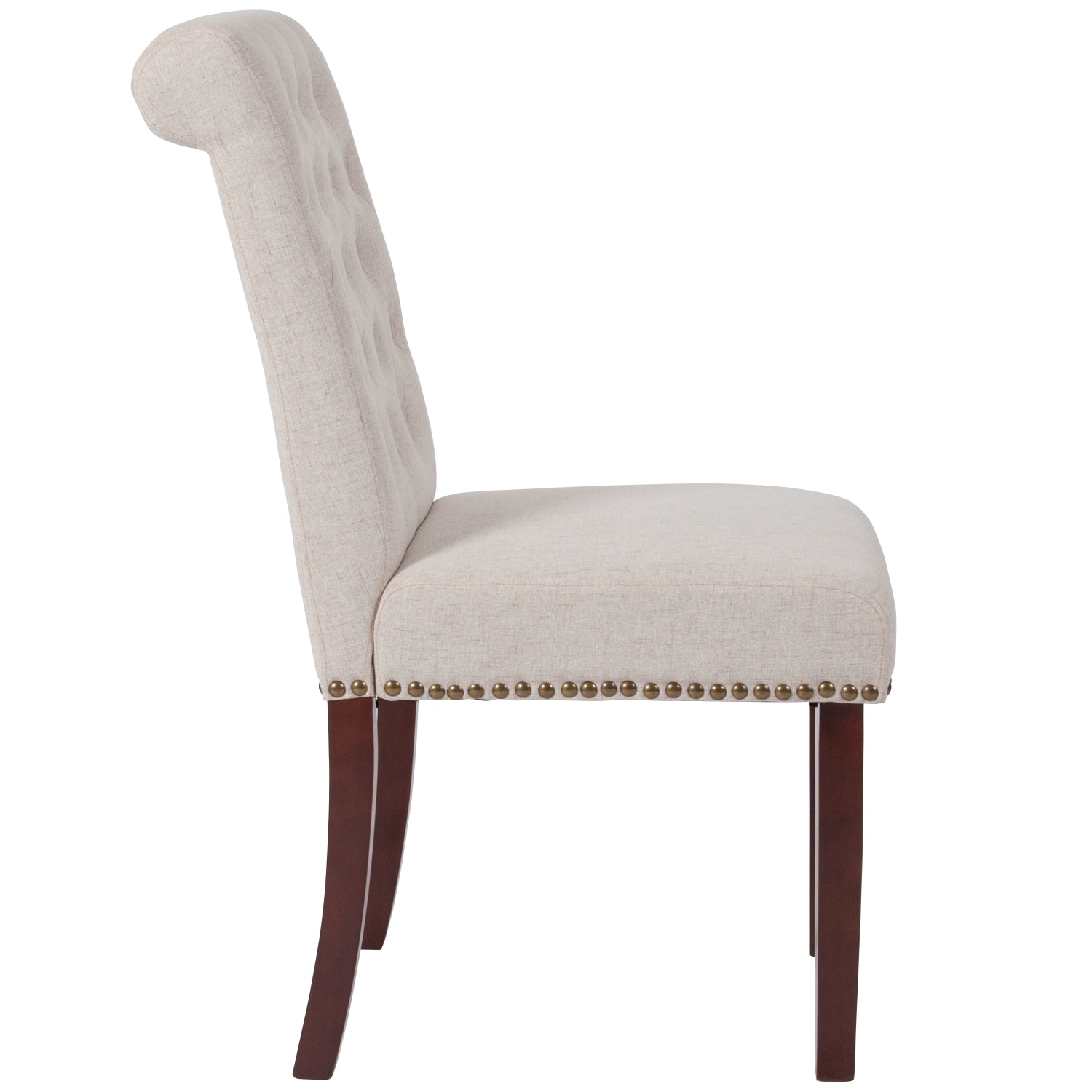 Flash Furniture Hercules Series Fabric Parsons Chair BeigeBrown PopularChairscom