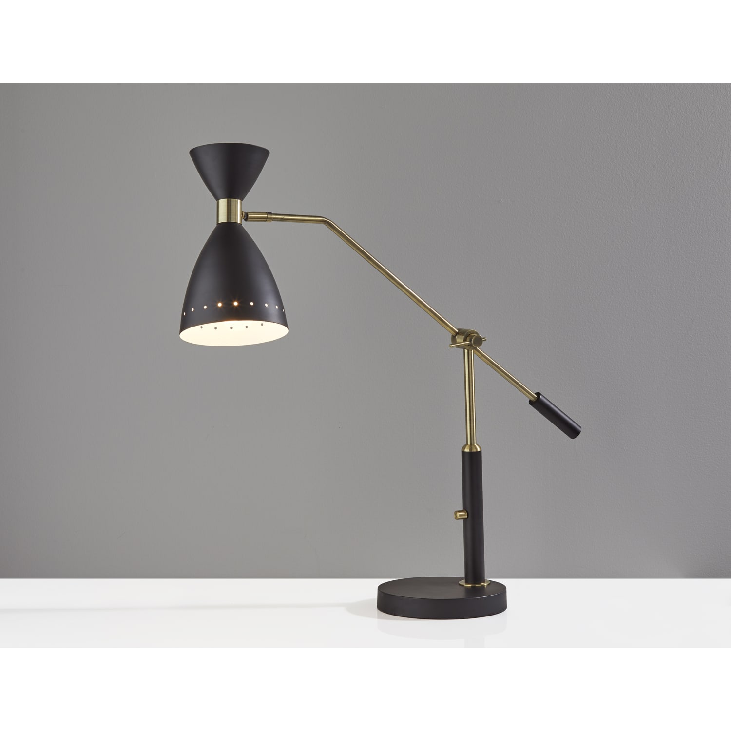 Adesso Oscar Adjustable Desk Lamp, 31-3/4inH, Black - Image 6