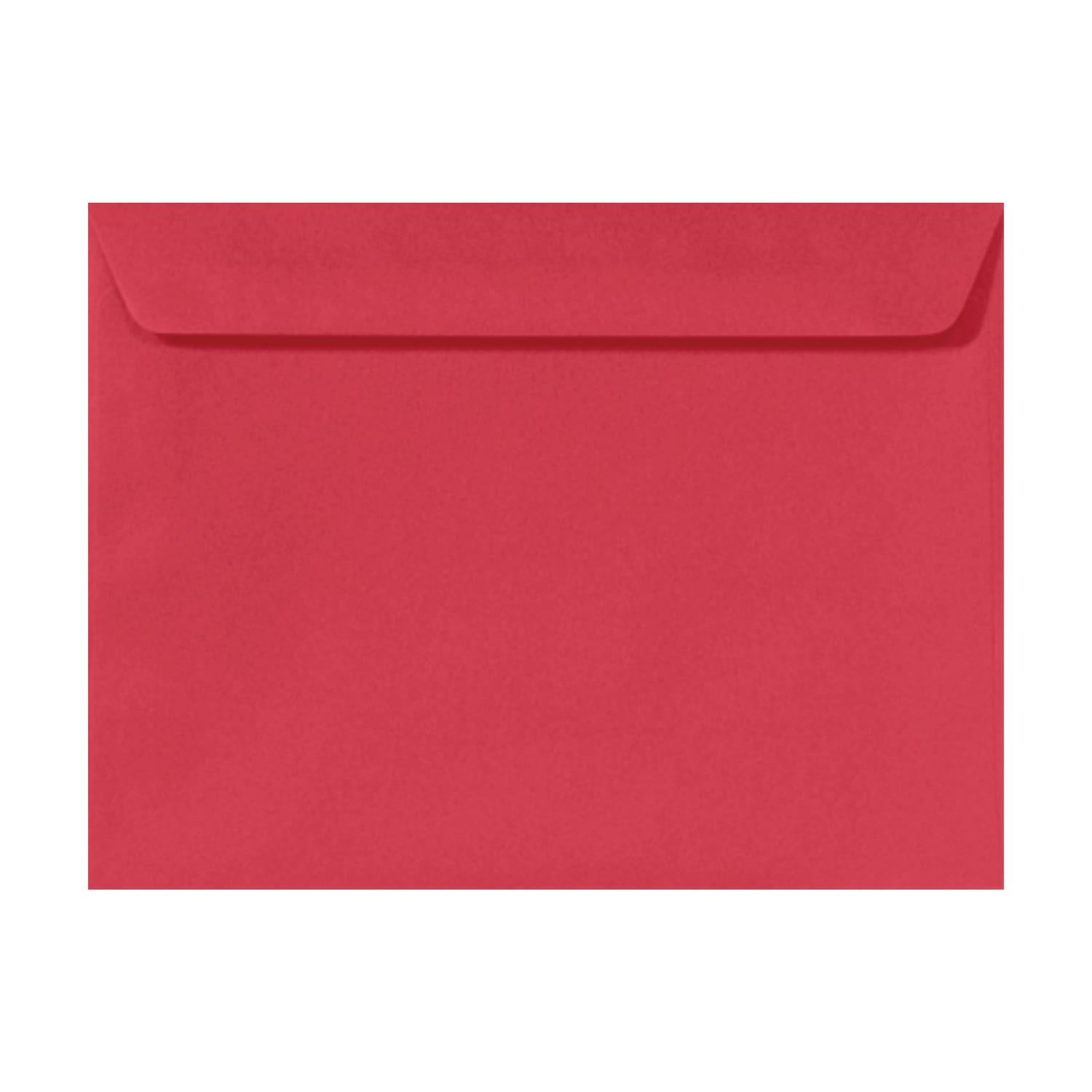 LUX Booklet 9in x 12in Envelopes, Peel & Press Closure, Holiday Red, Pack Of 50