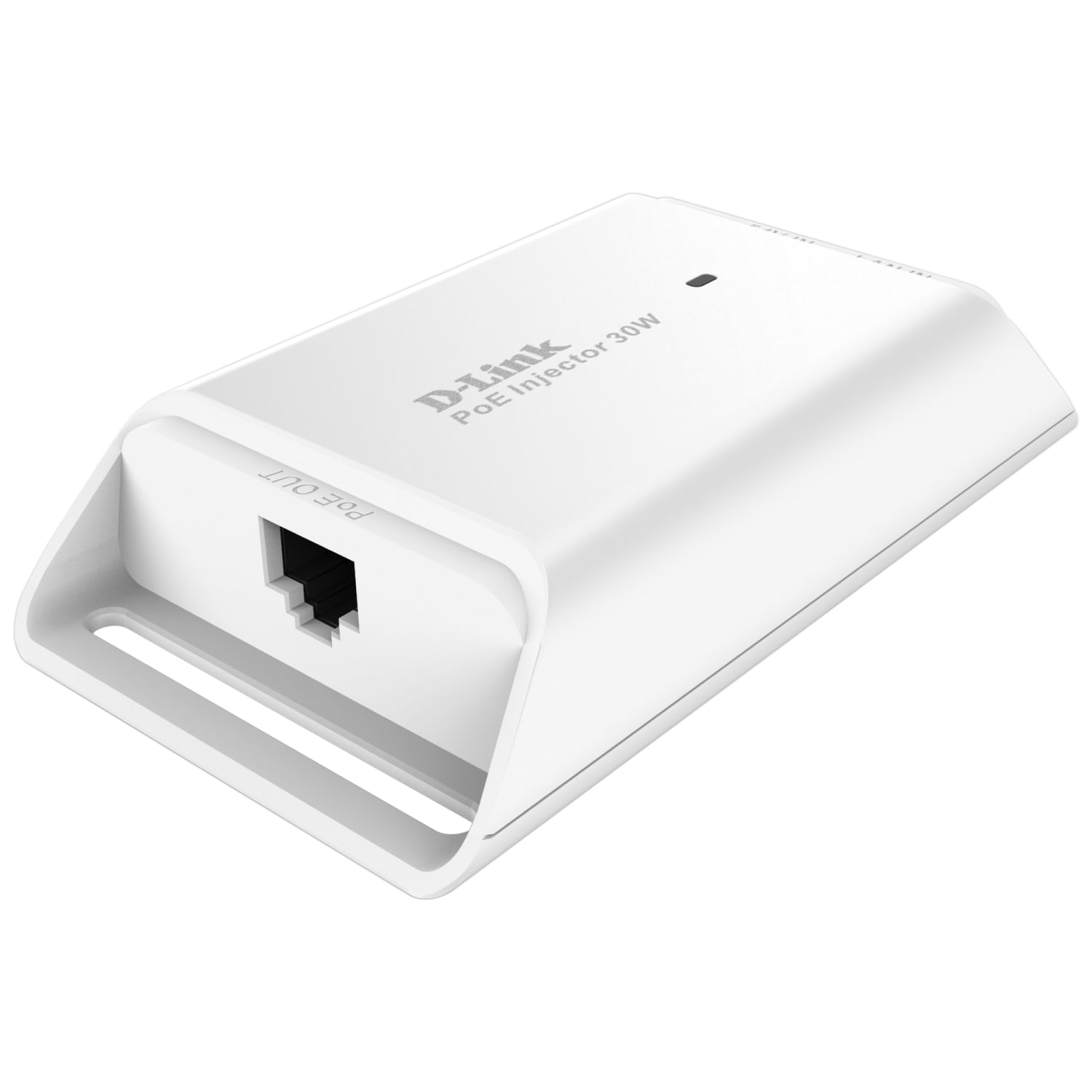 D-Link 1-Port Gigabit 802.3at PoE Injector - 54 V DC, 600 mA Output - 1x 10/100/1000Base-T Input Port(s) - 1x 10/100/1000Base-T Output Port(s) - 30 W - Image 3