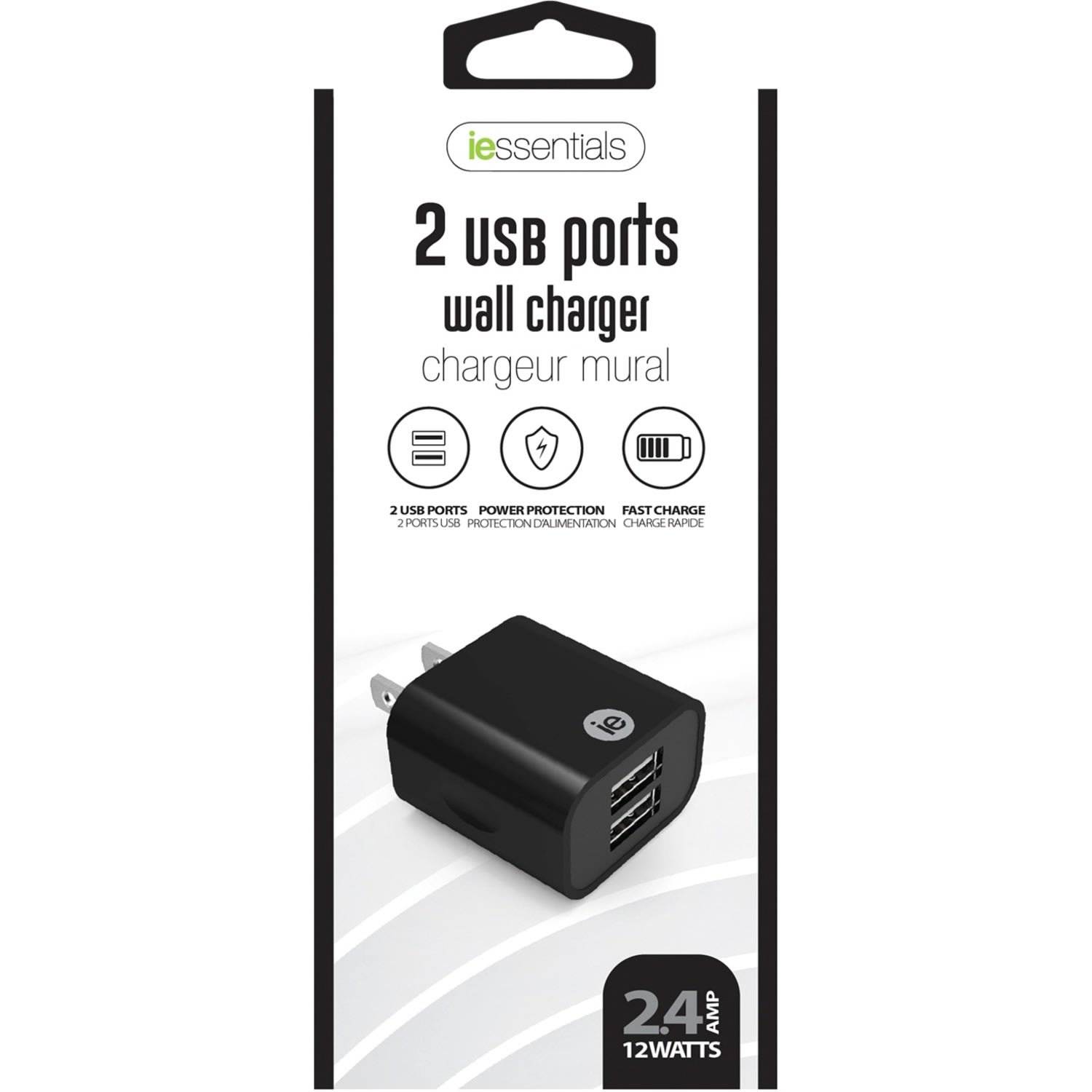 iEssentials AC Adapter - 5 V DC Output - 2.40 A - Black