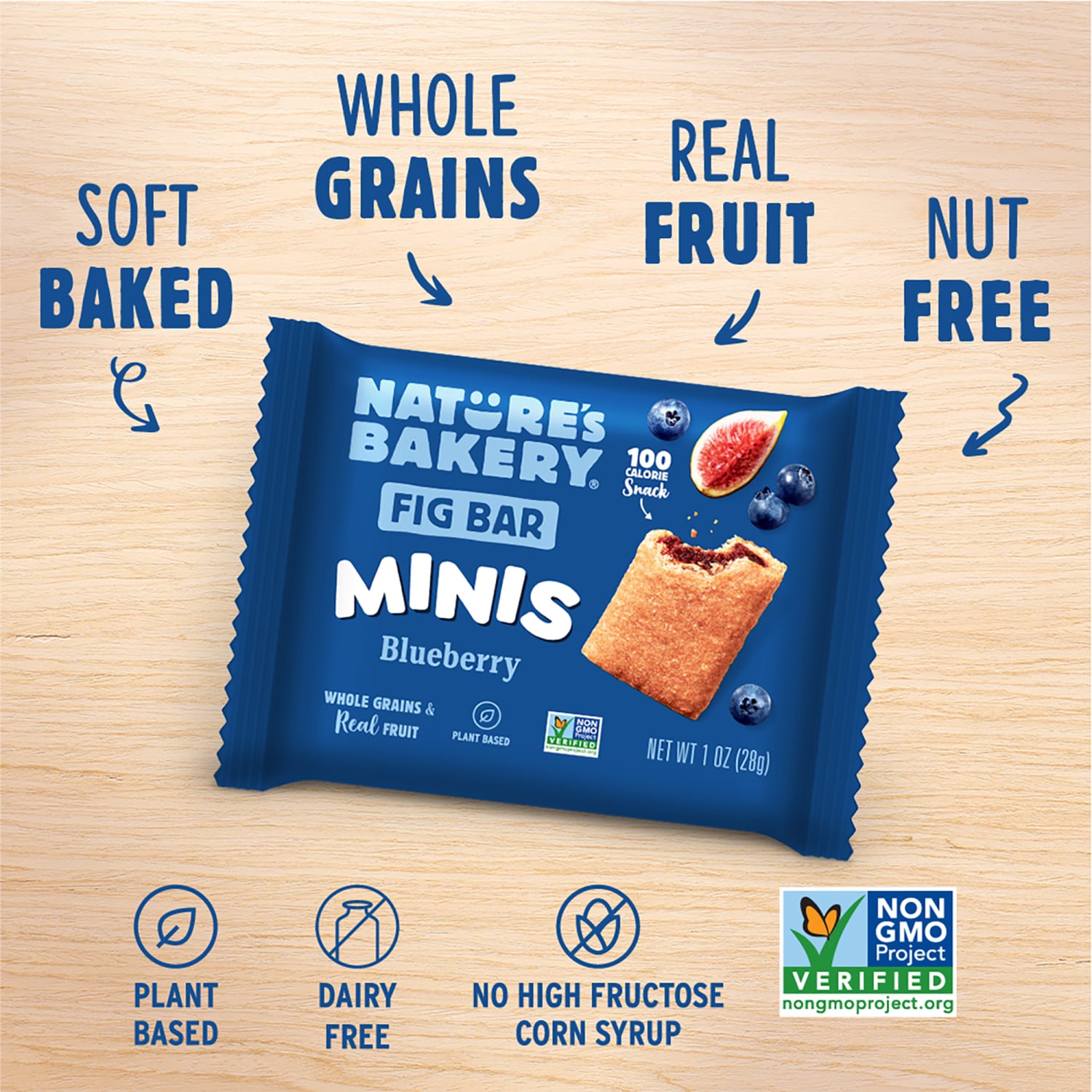 Natures Bakery Minis Whole Wheat Blueberry Fig Bars, 1 Oz, Total Qty 150 - Image 6