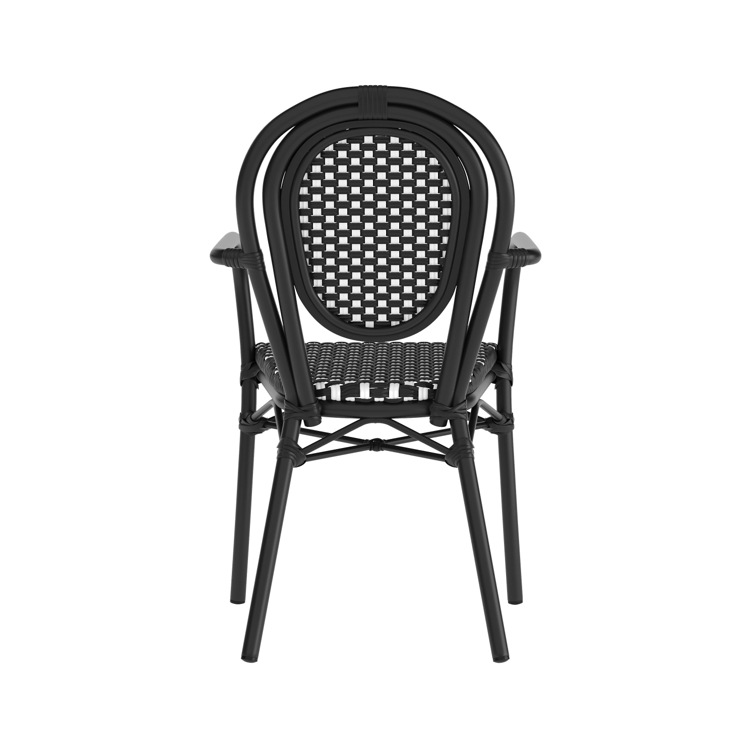 Flash Furniture 2 Pack Lourdes IndoorOutdoor Commercial Thonet Bistro Stacking Chair with Arms Black WhiteBlack Frame 2SDA6422ABKWBK PopularChairscom Flash Furniture 2 Pack Lourdes IndoorOutdoor Commercial Thonet Bistro Stacking Chair with Arms Black WhiteBlack Frame 2SDA6422ABKWBK PopularChairscom