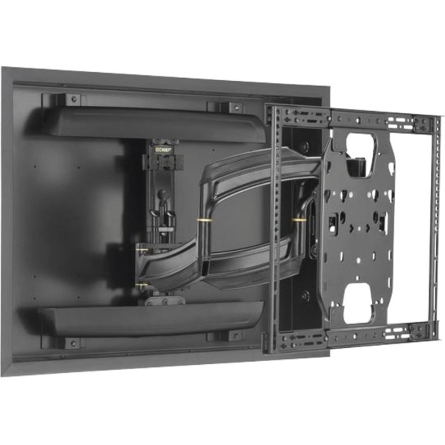 Chief Thinstall Medium 18 Inch Extension Display Wall Mount - For 32-65 Inch Displays - Dual Monitor Arm - Black - Height Adjustable - 32in to 65in Screen Support - 75 lb Load Capacity - 100 x 100, 600 x 400 - Yes - Image 3