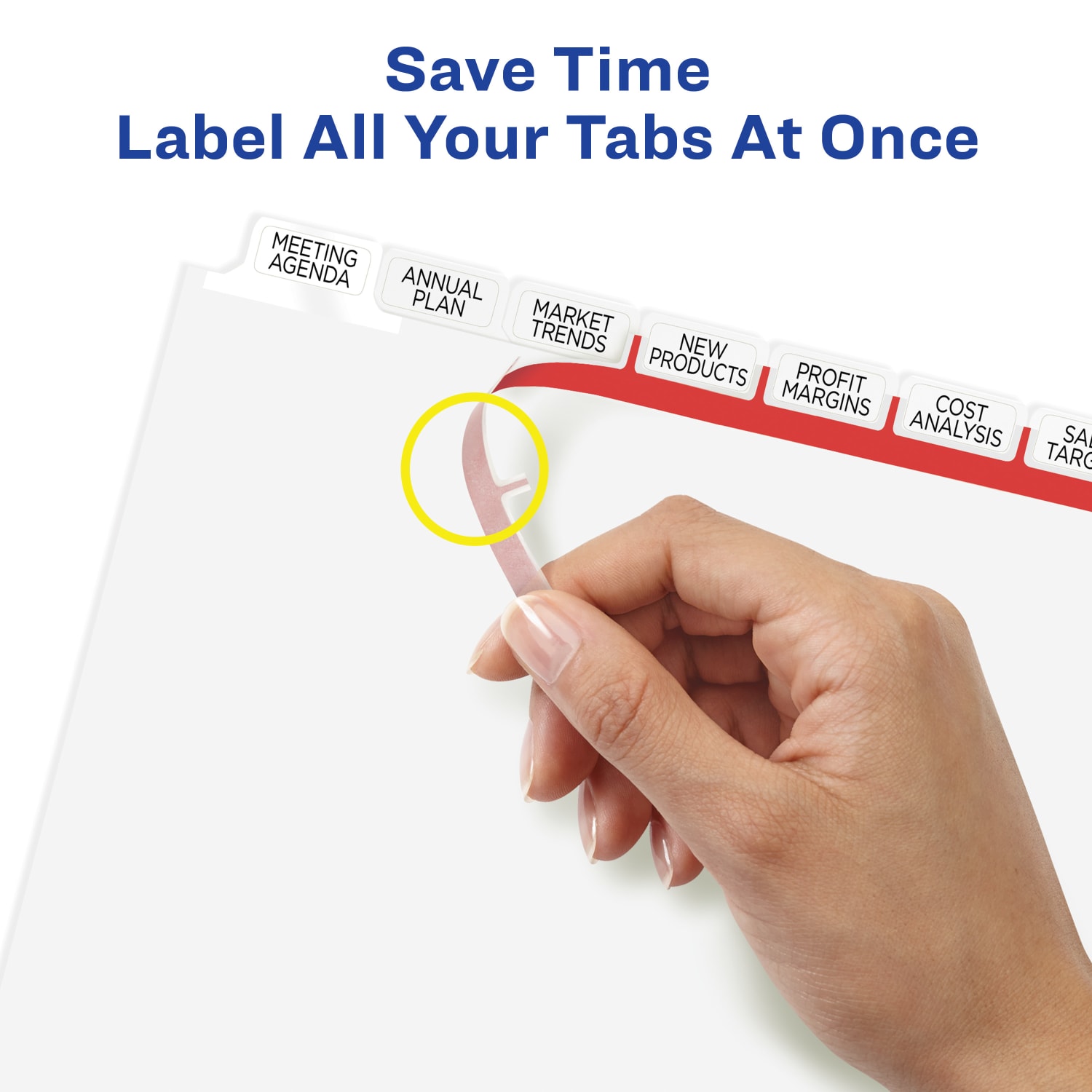 AveryIndex Maker Big Tab Clear Label Dividers, 8-Tab Set - Image 6