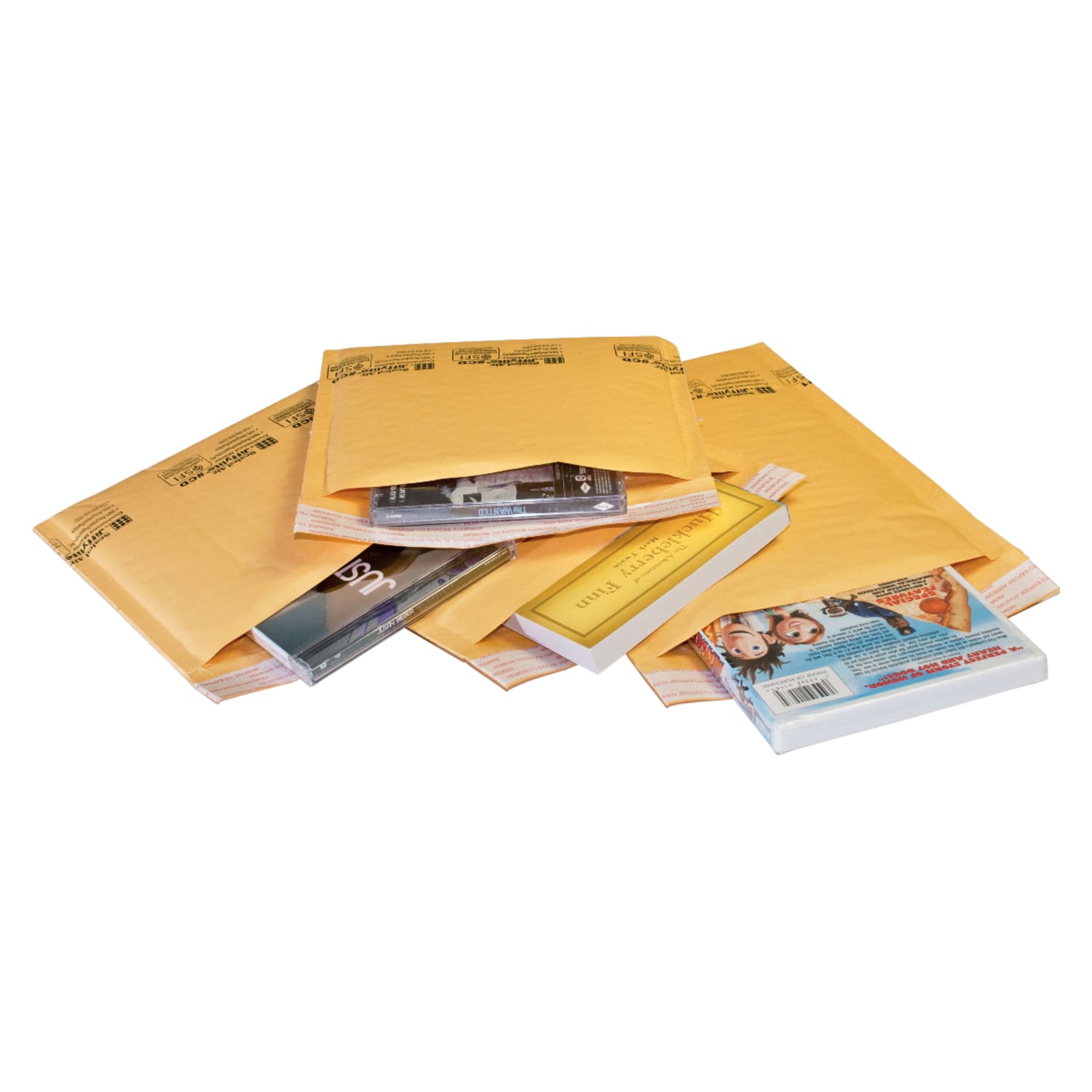 Sealed Air Self-Seal Bubble Mailers, 12 1/2in x 19in, Kraft, Pack Of 25 - Image 4