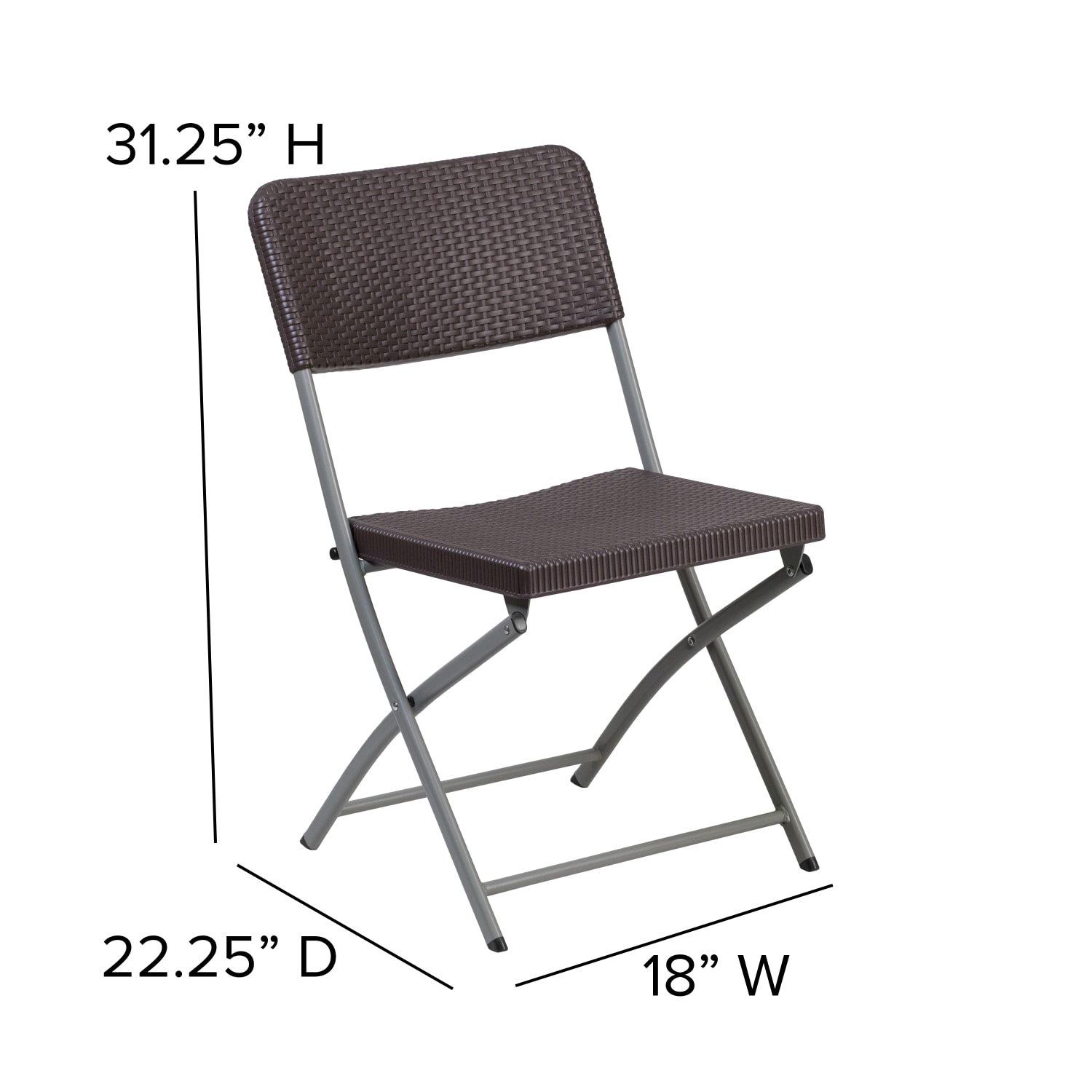 Flash Furniture HERCULES Series Rattan Plastic Folding Chairs BrownGray Pack Of 2 Chairs PopularChairscom Flash Furniture HERCULES Series Rattan Plastic Folding Chairs BrownGray Pack Of 2 Chairs PopularChairscom