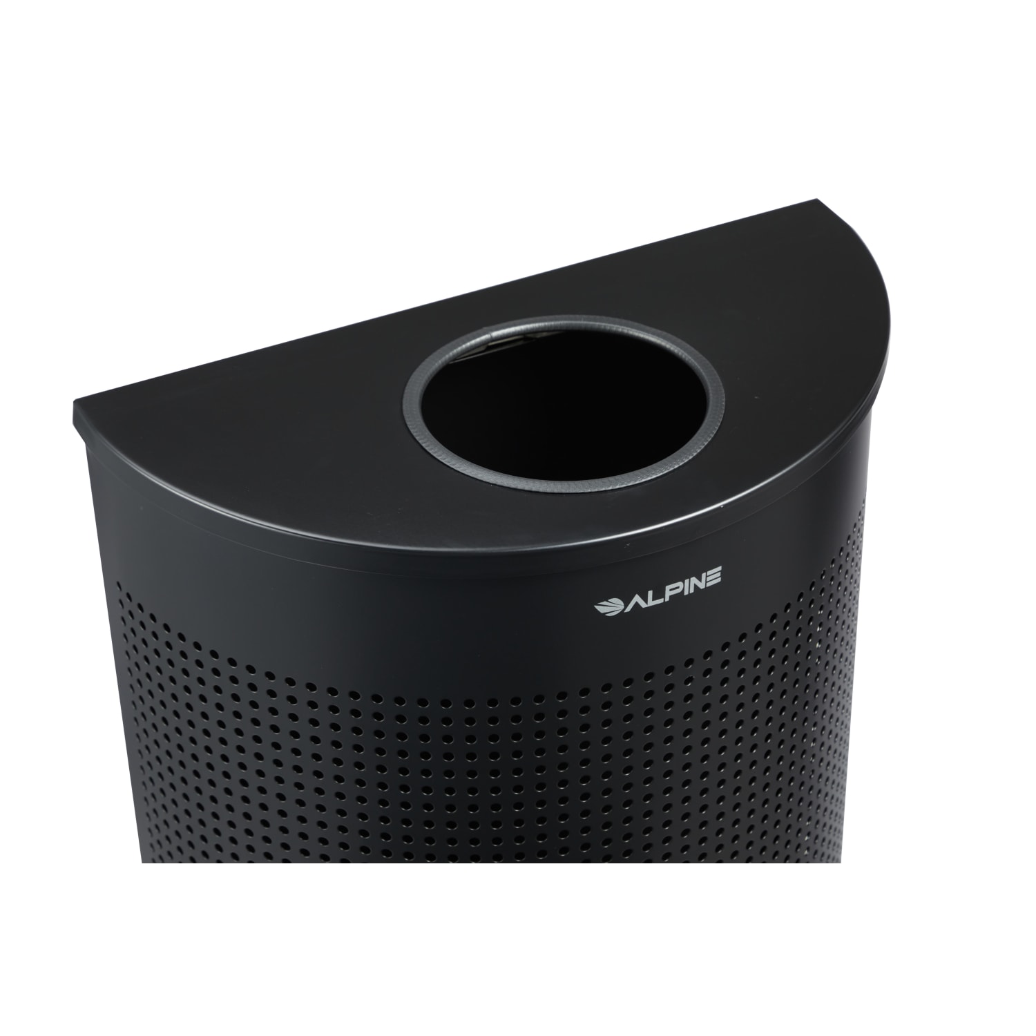 Alpine Industries Steel, Indoor Trash Can, 12 Gallon, Black (438-12HR-BLK) - Image 6