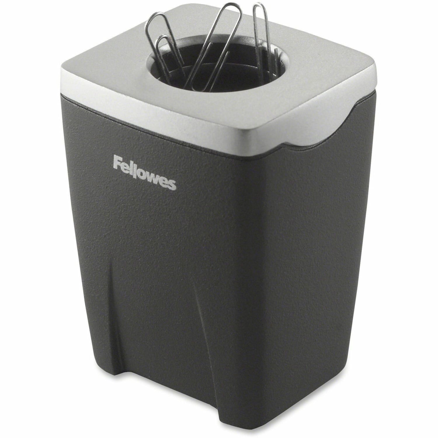Fellowes Office Suites Paper Clip Cup, Black/Silver - Image 3