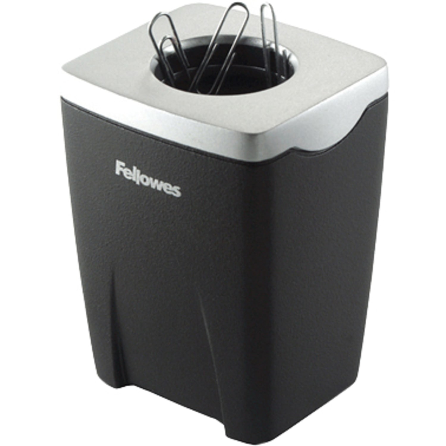 Fellowes Office Suites Paper Clip Cup, Black/Silver - Image 4