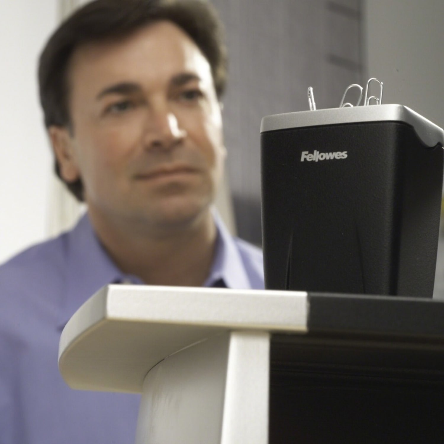 Fellowes Office Suites Paper Clip Cup, Black/Silver - Image 5