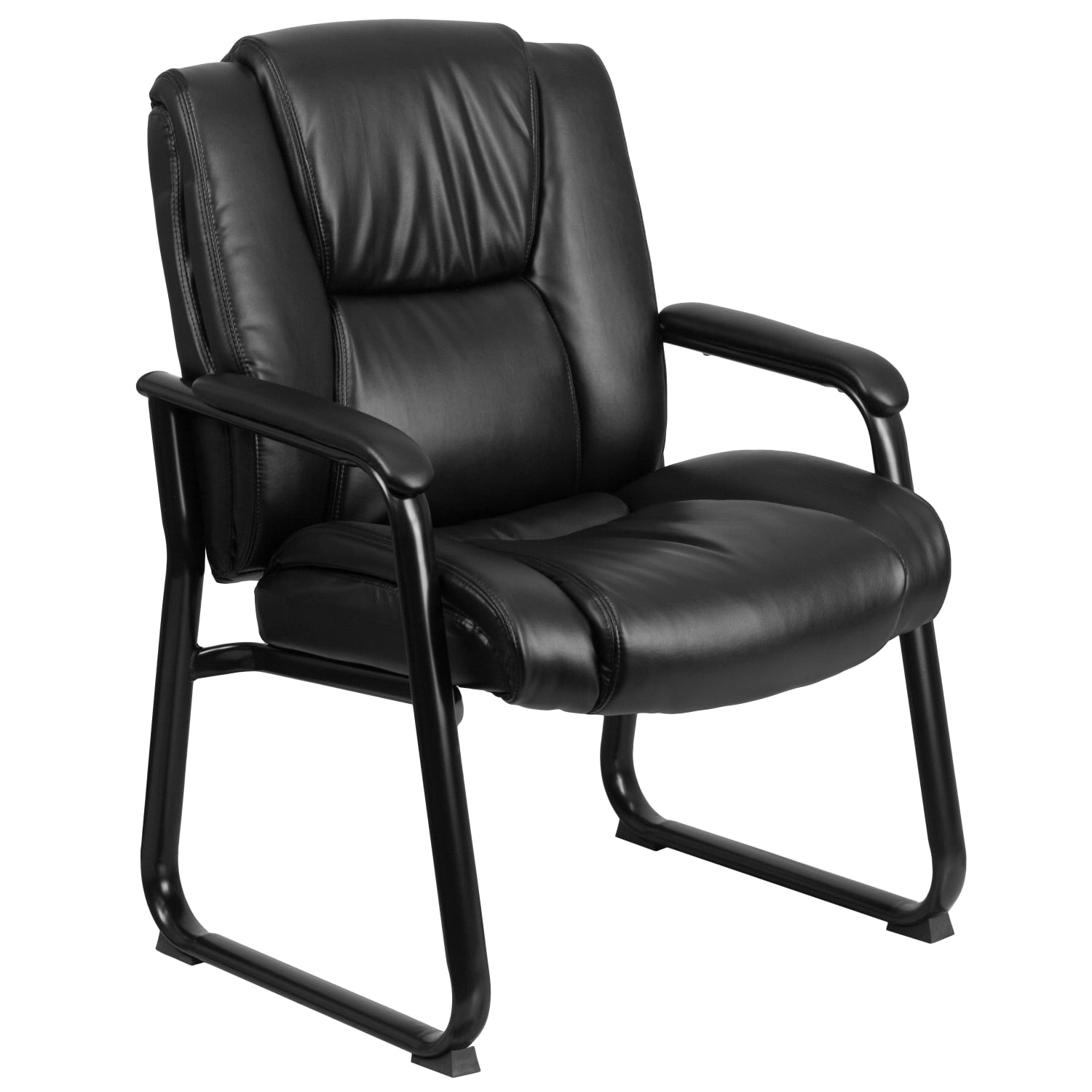 Flash Furniture HERCULES Series Big  Tall Executive Side Reception Chair Black PopularChairscom